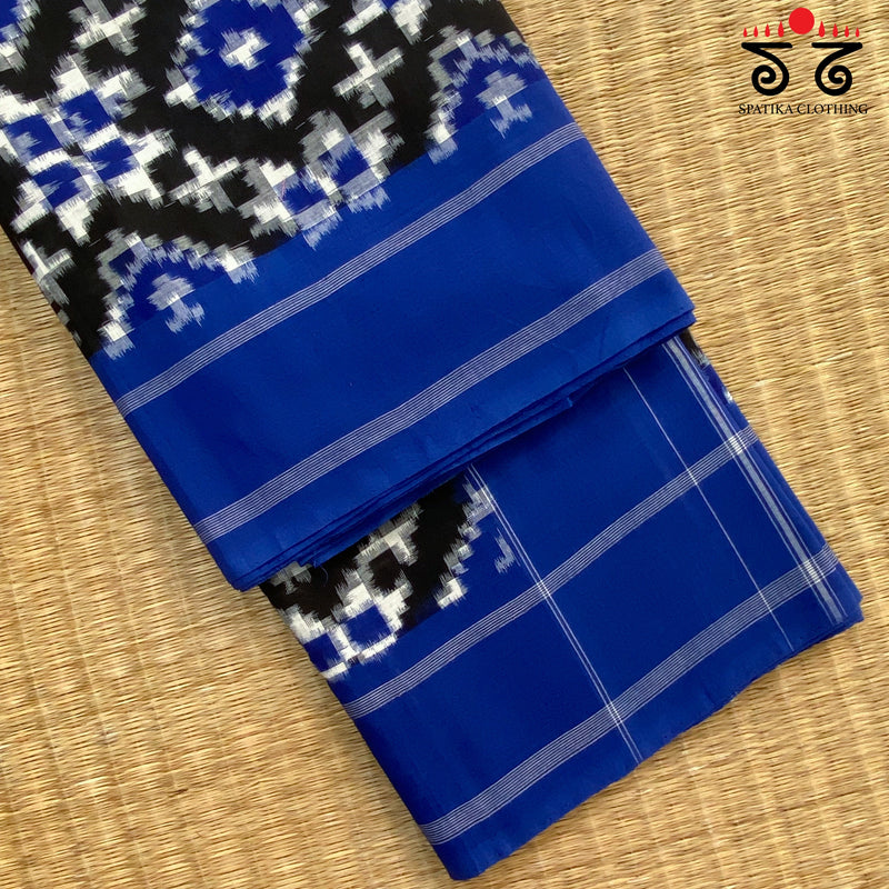 Telia Rumal Ikat Cotton Saree