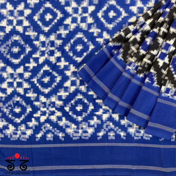 Telia Rumal Ikat Cotton Saree