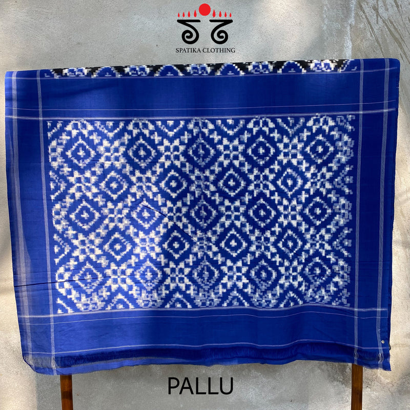 Telia Rumal Ikat Cotton Saree