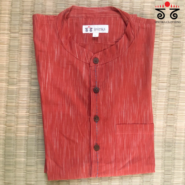 Men's Handwoven Cotton Long Kurta