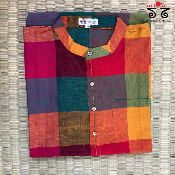 Men's Handwoven Cotton Long Kurta