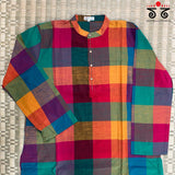 Men's Handwoven Cotton Long Kurta