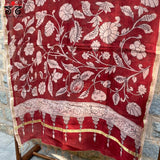 Pen kalamkari Chanderi Stole