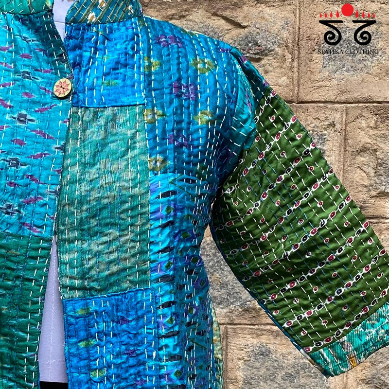 KANTHA & PATOLA QUILTED JACKET
