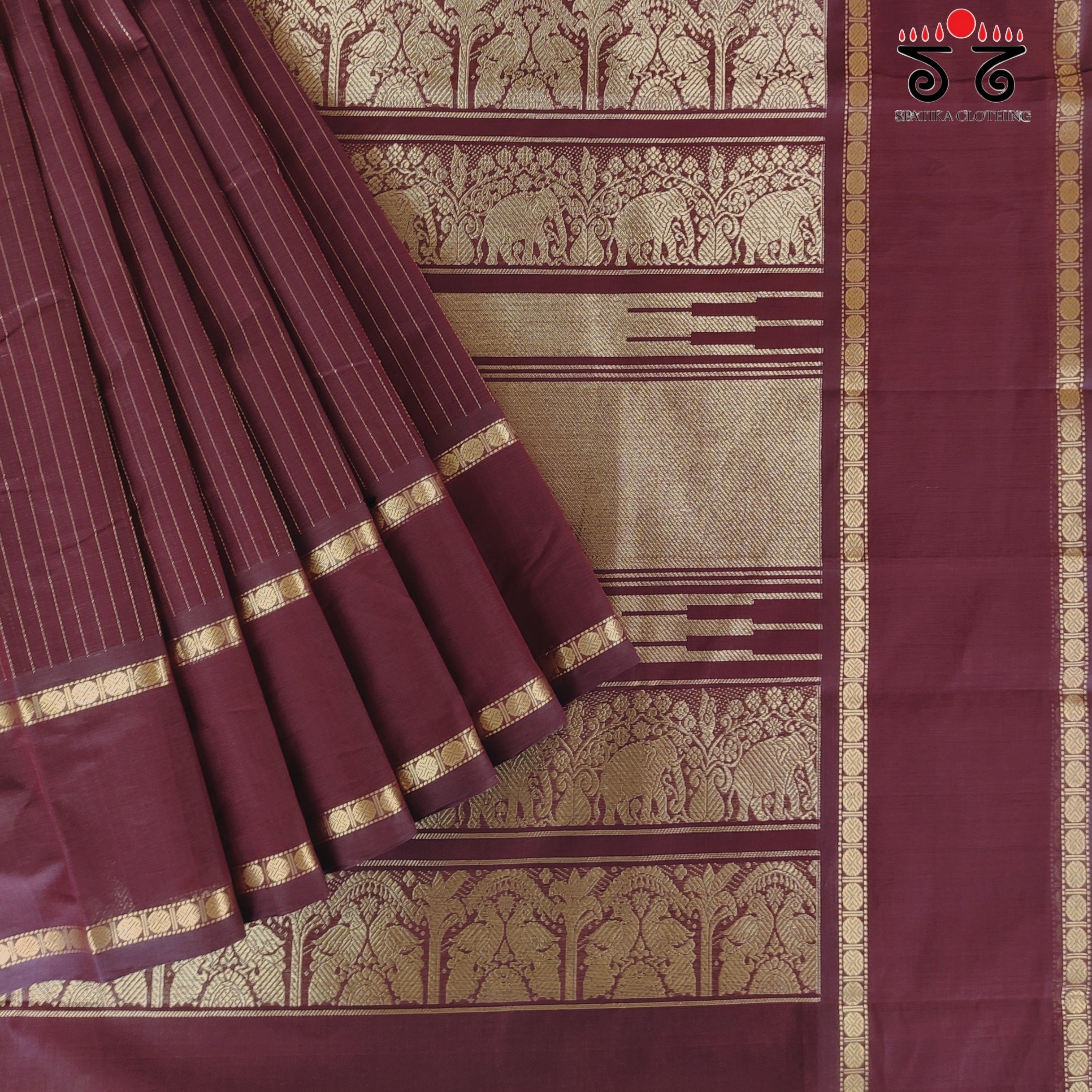 Vintage Festive Kanjivaram Saree in Cotton