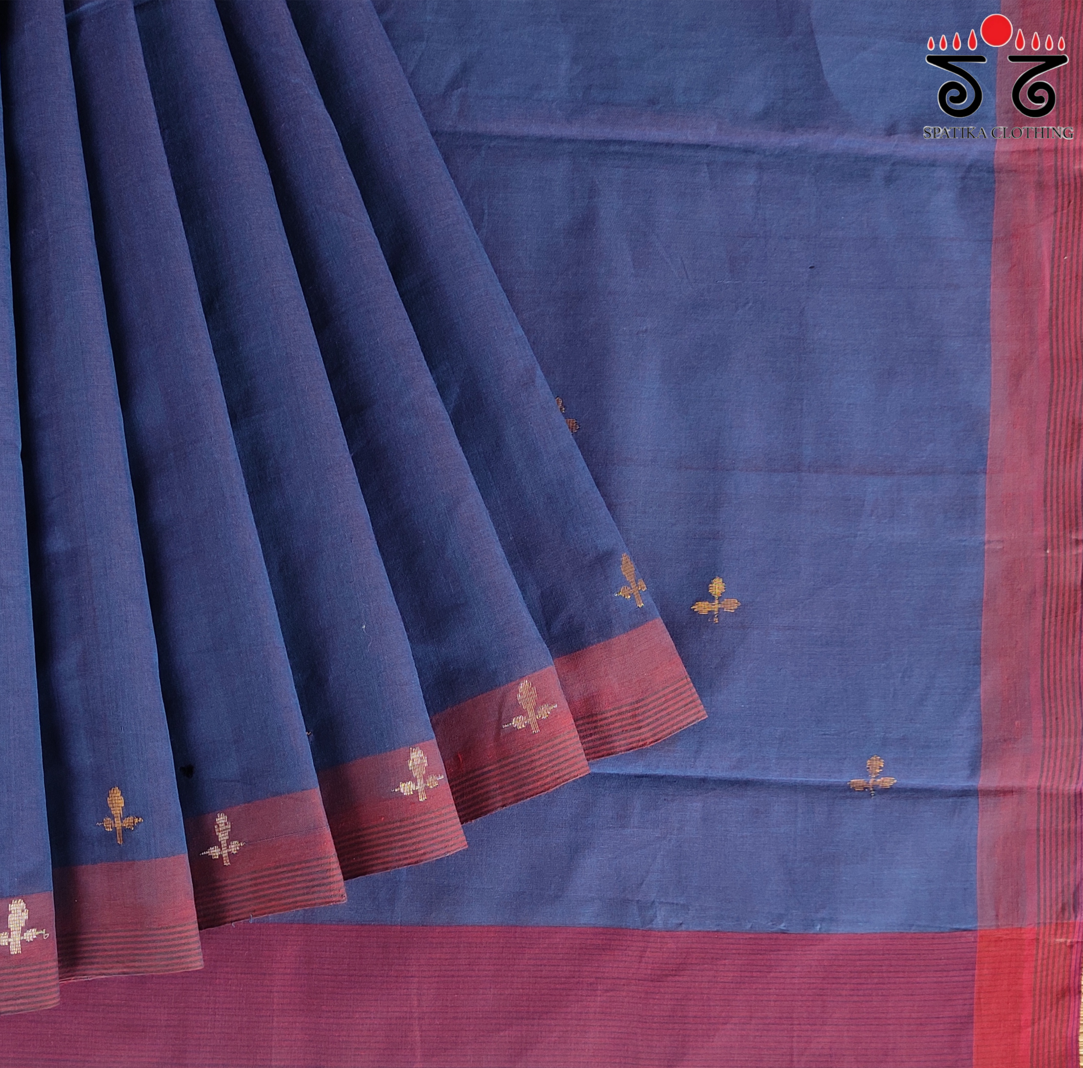 Jamdani Andhra Handwoven Cotton Saree