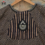 Motif Inlay Hand - Embroidered Blouse