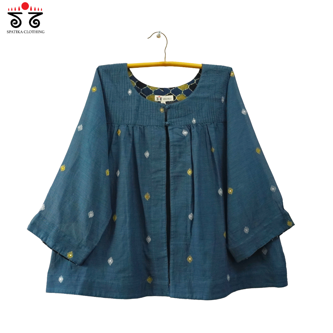 Handwoven Jamdhani Overlay