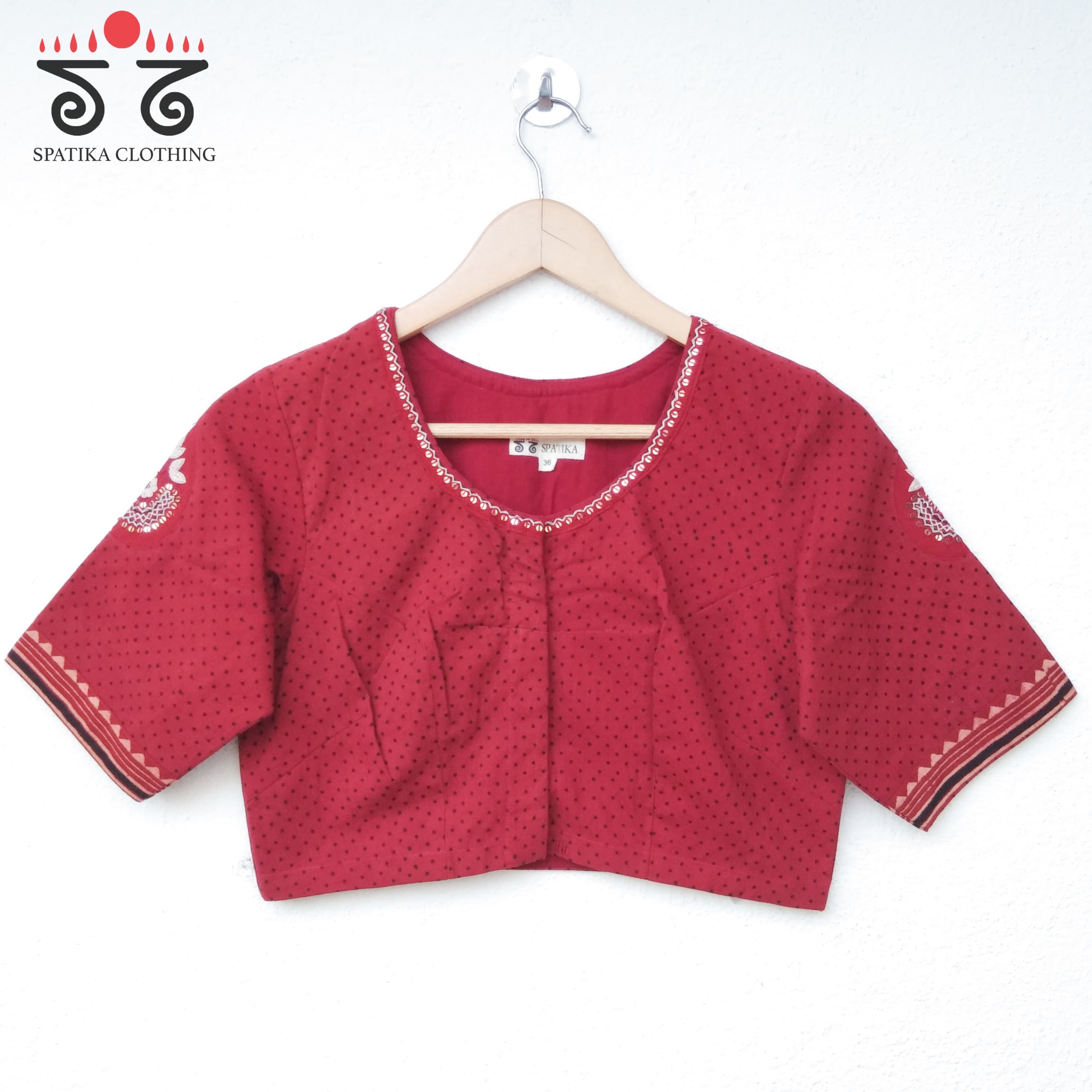 The Inlay & Yoke - Handcrafted Blouse in Natural Dyes