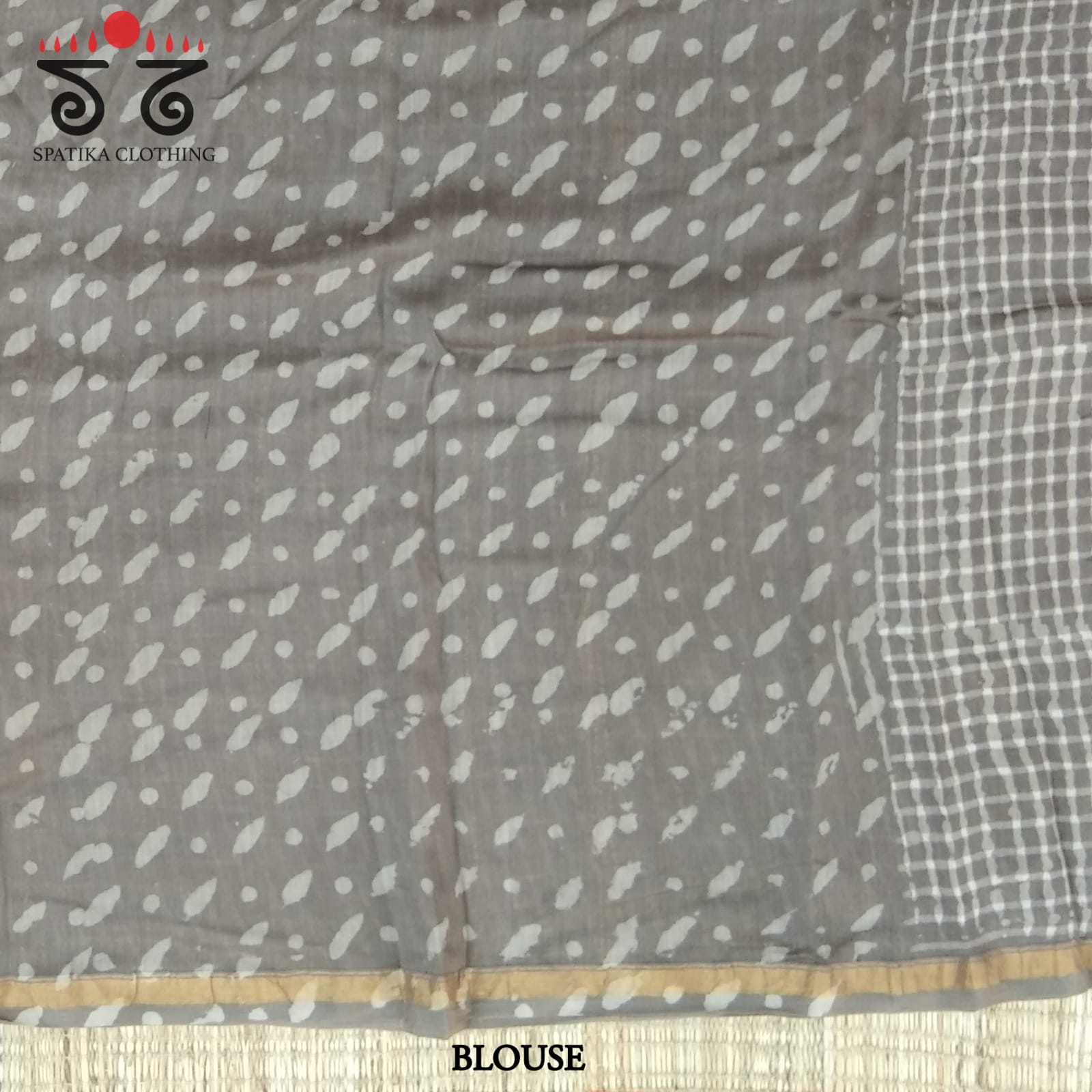 Handblock Print on Chanderi Silk Cotton Saree