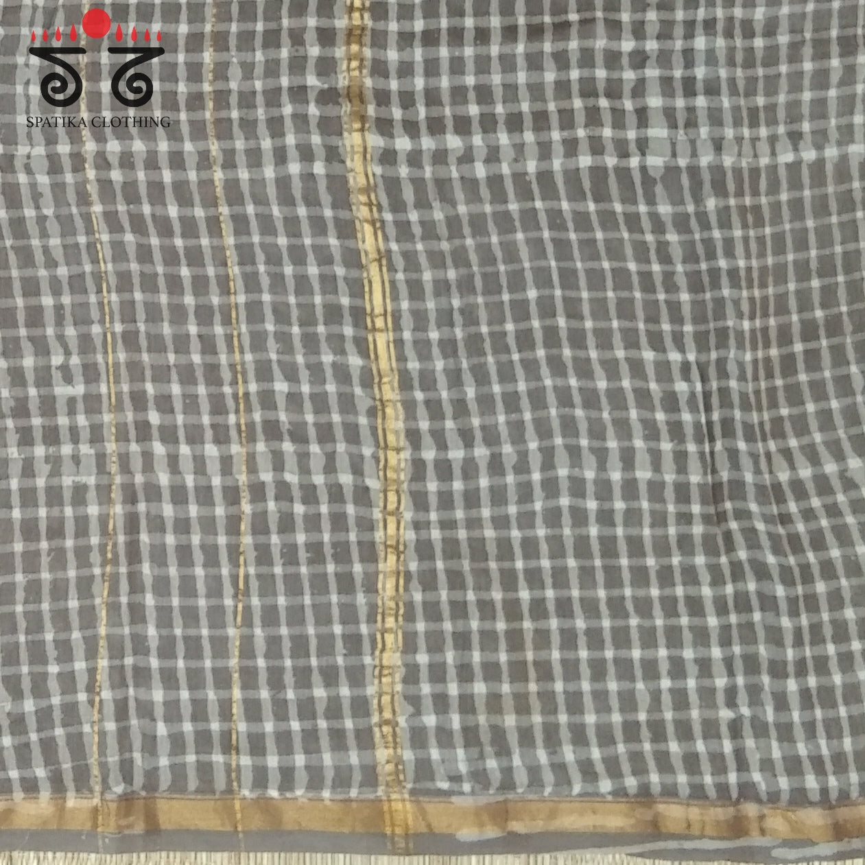 Handblock Print on Chanderi Silk Cotton Saree