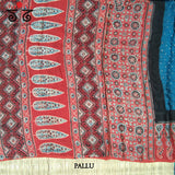 Ajrak - Bandhani on Modal Silk Saree