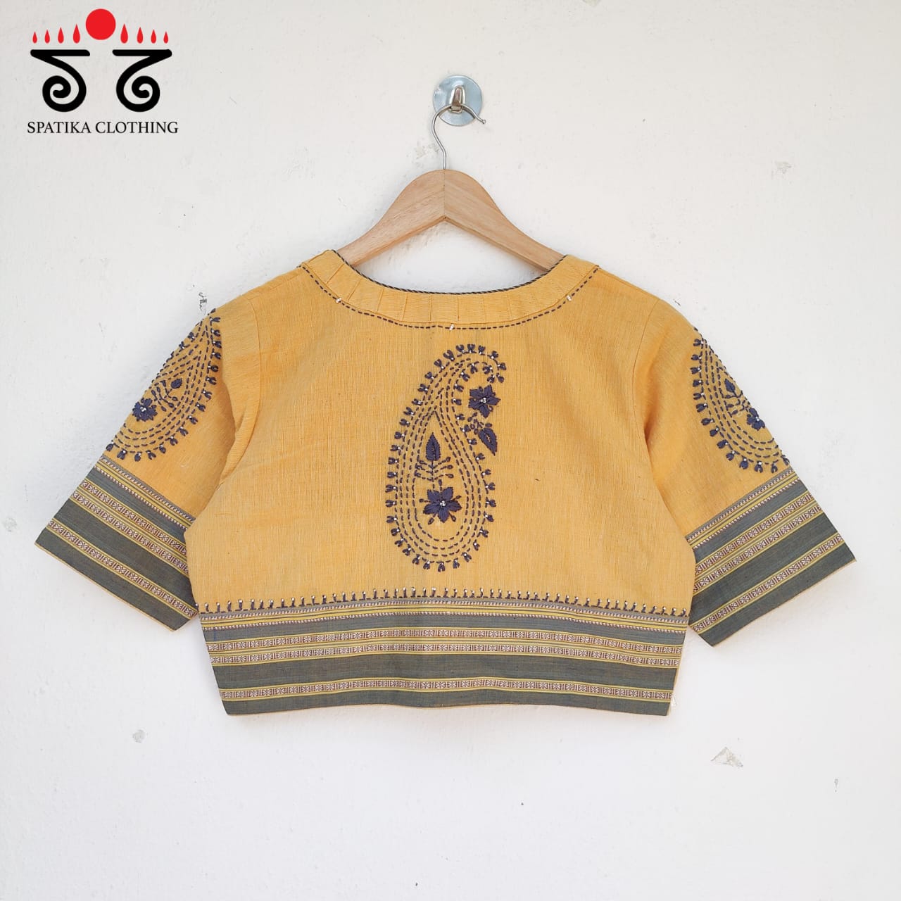 Ilkal - Chikan Hand Embroidered Blouse