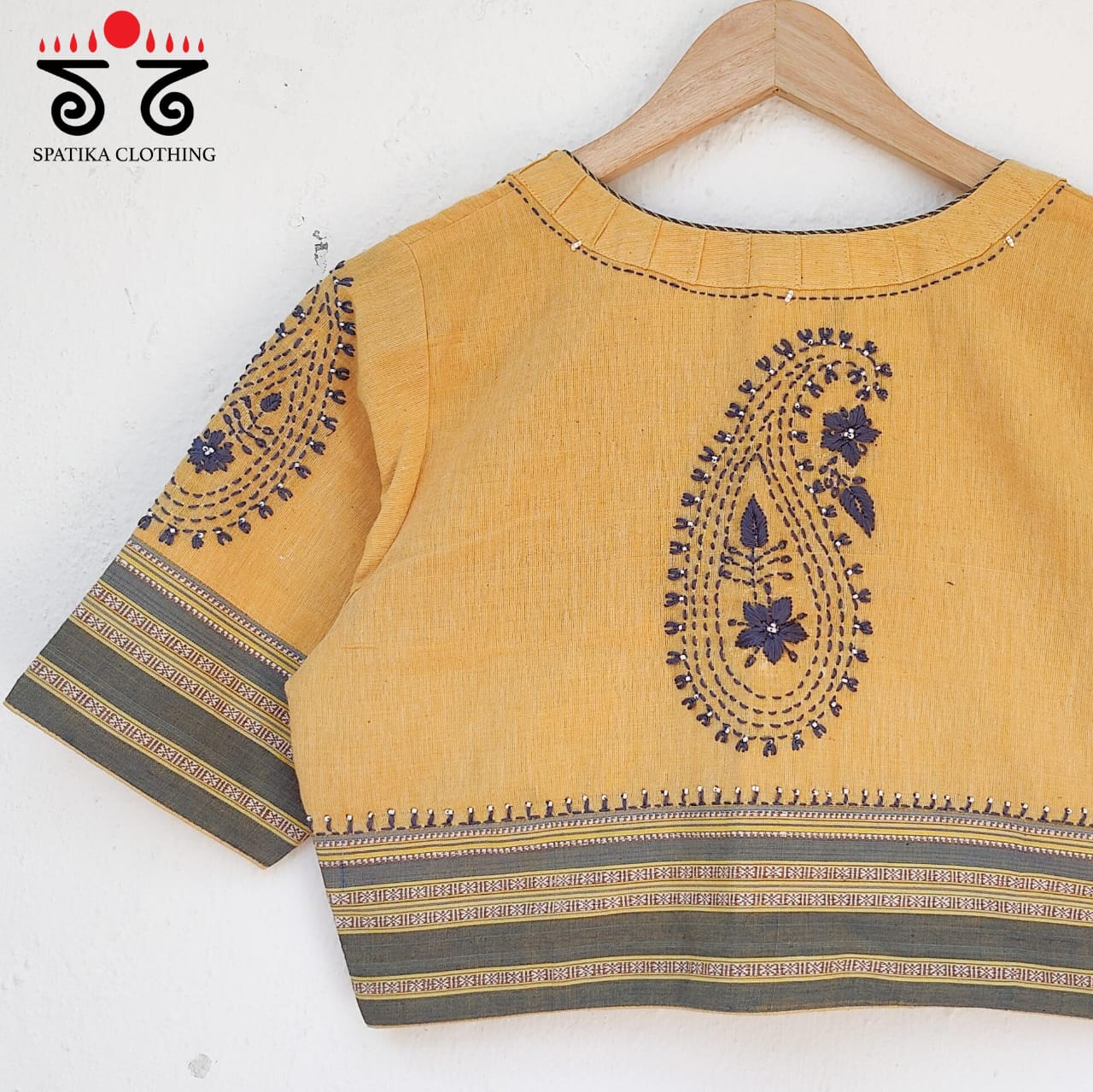 Ilkal - Chikan Hand Embroidered Blouse