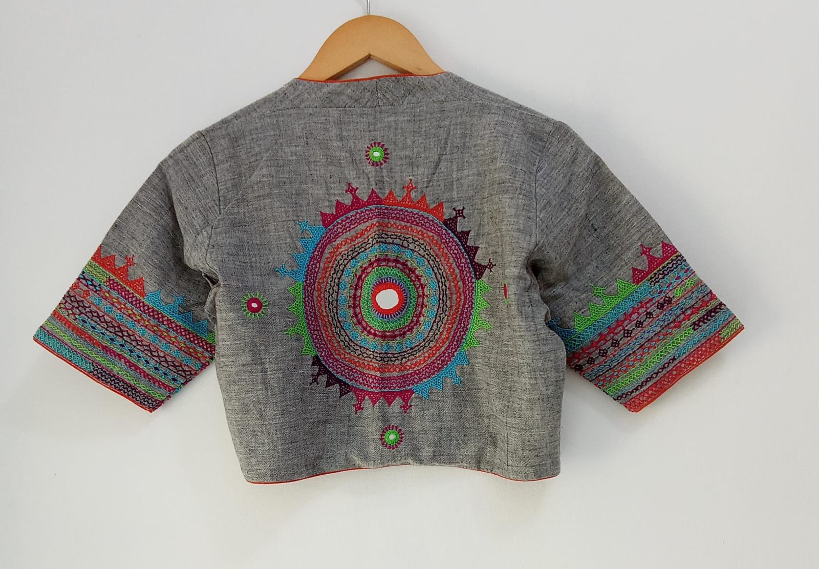 The Lambani Blouse - Grey