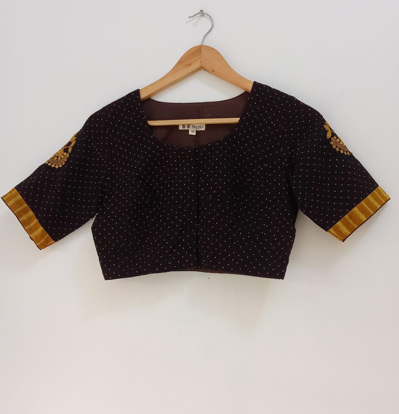 Ajrak Inlay Blouse New!
