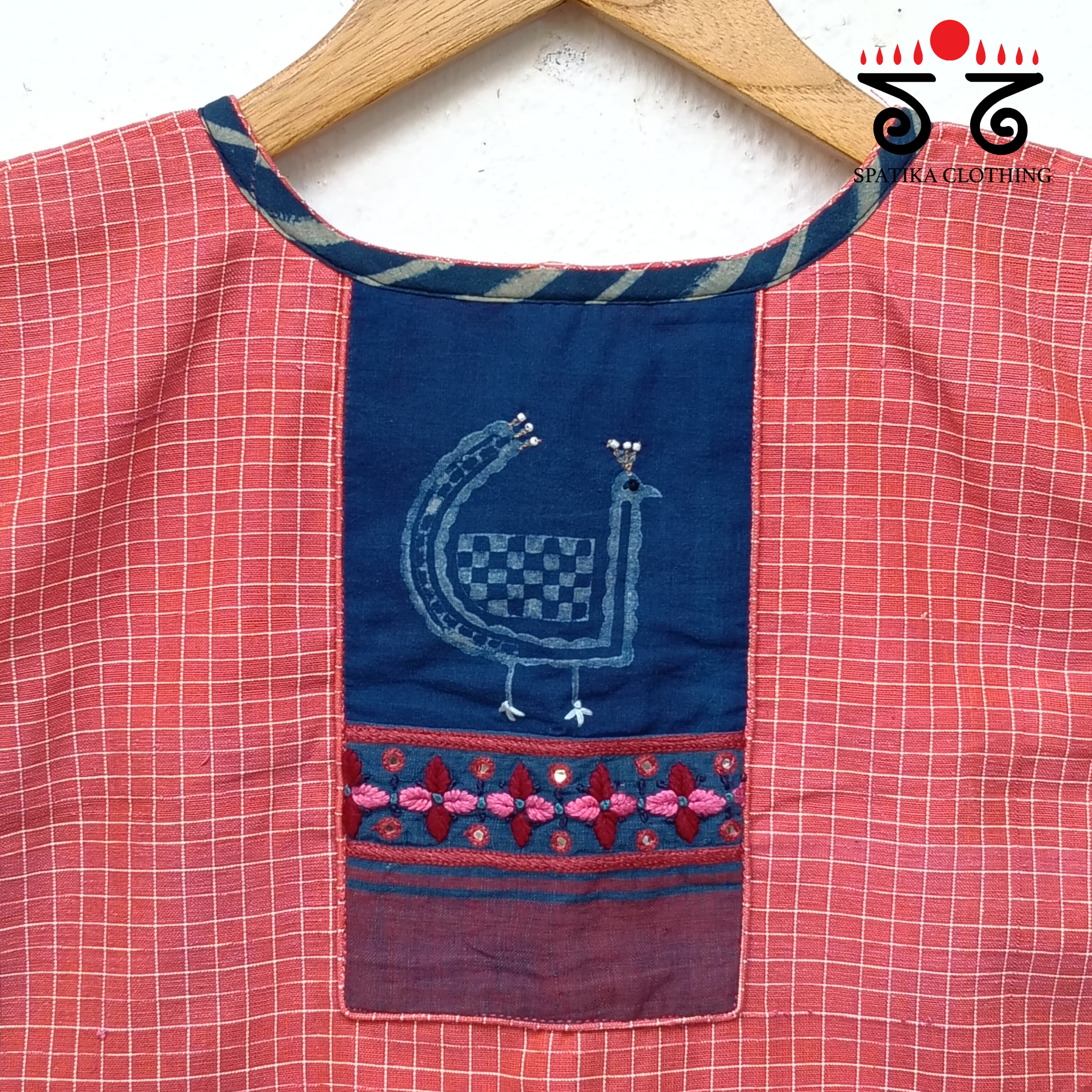Morni Hand embroidered Blouse - Sleeveless!