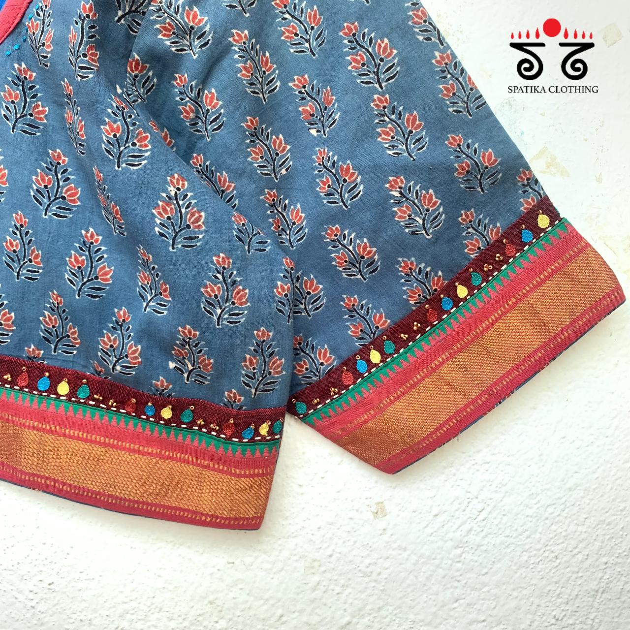 The Ajrak Border Blouse