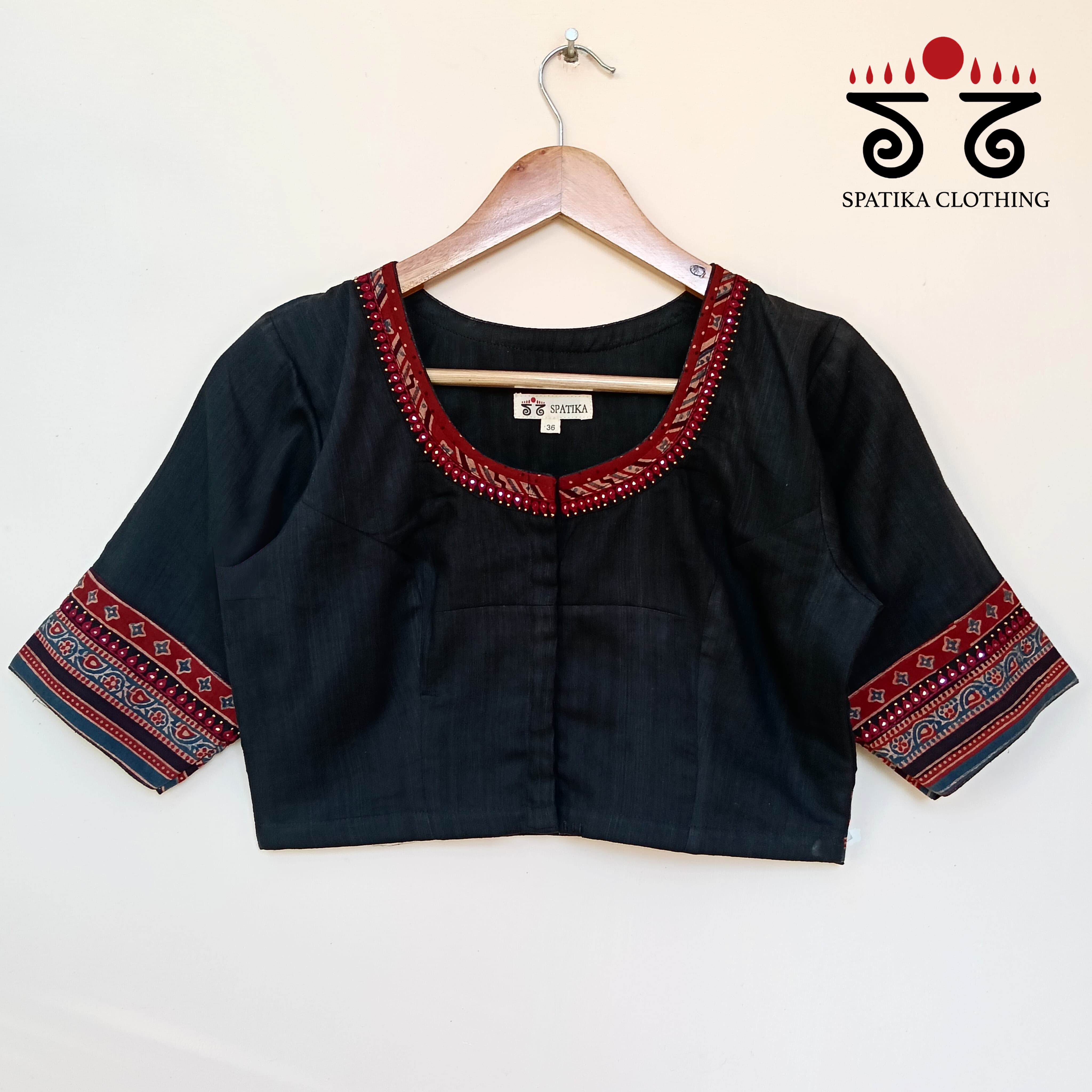 The Ajrakh Patchwork Blouse