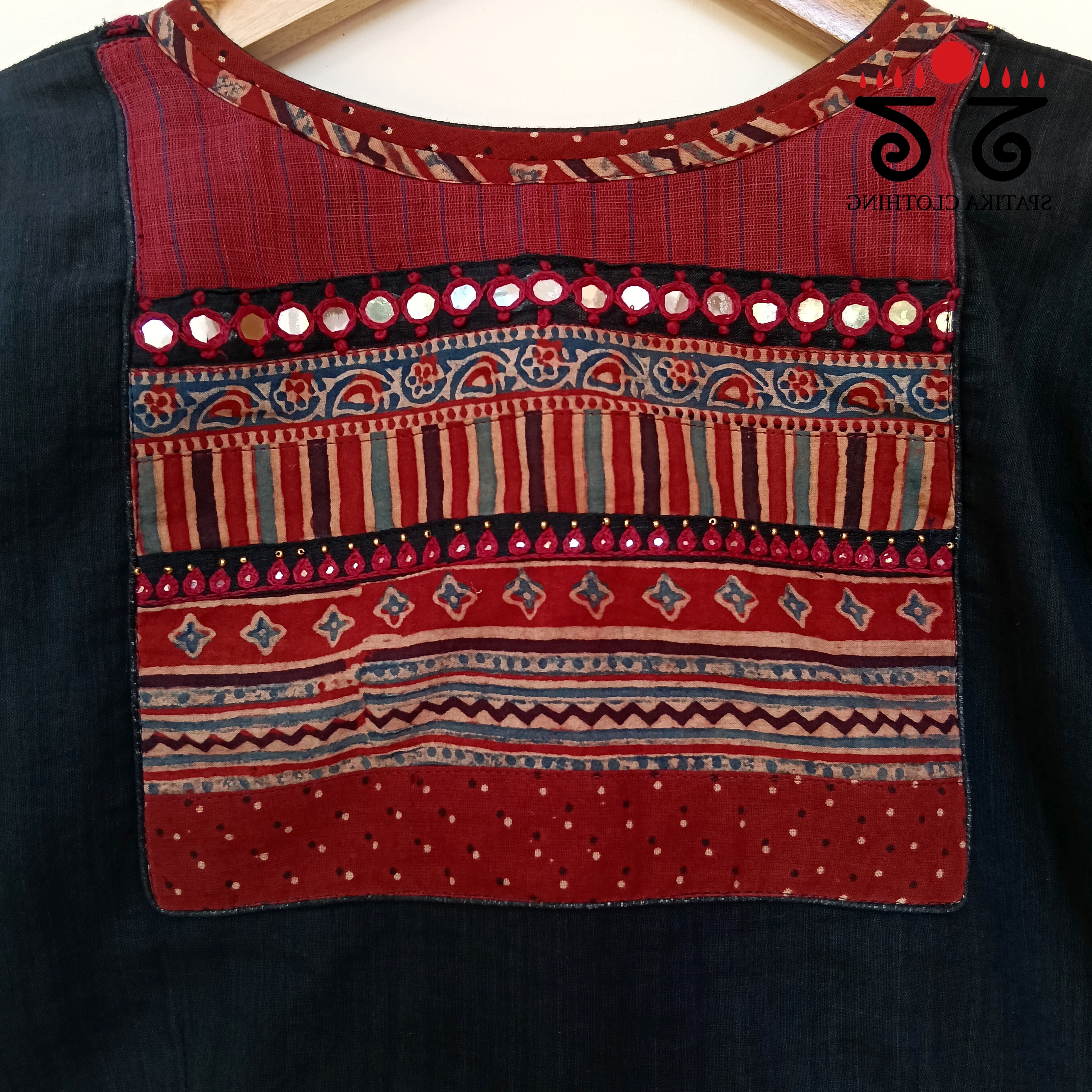 The Ajrakh Patchwork Blouse