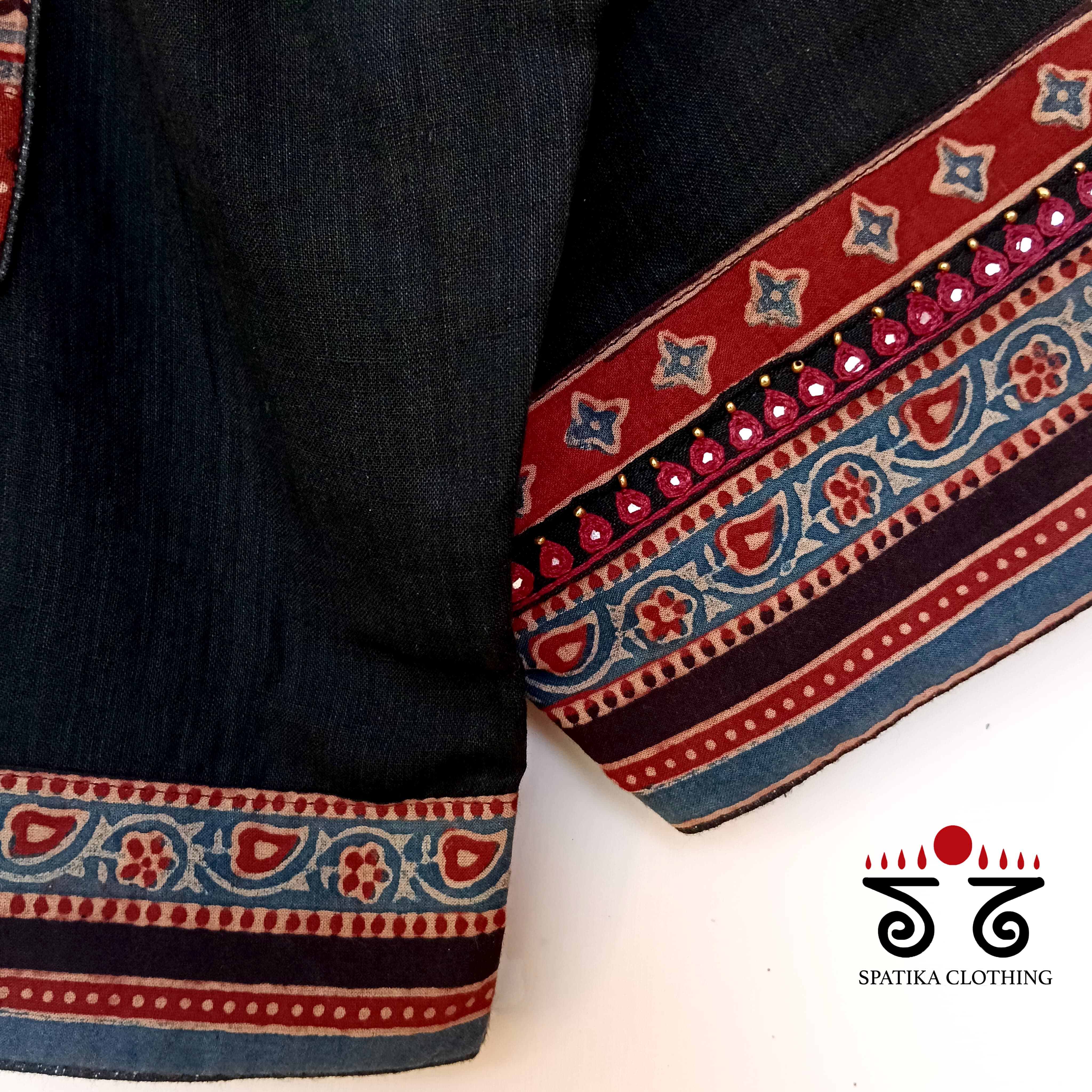 The Ajrakh Patchwork Blouse