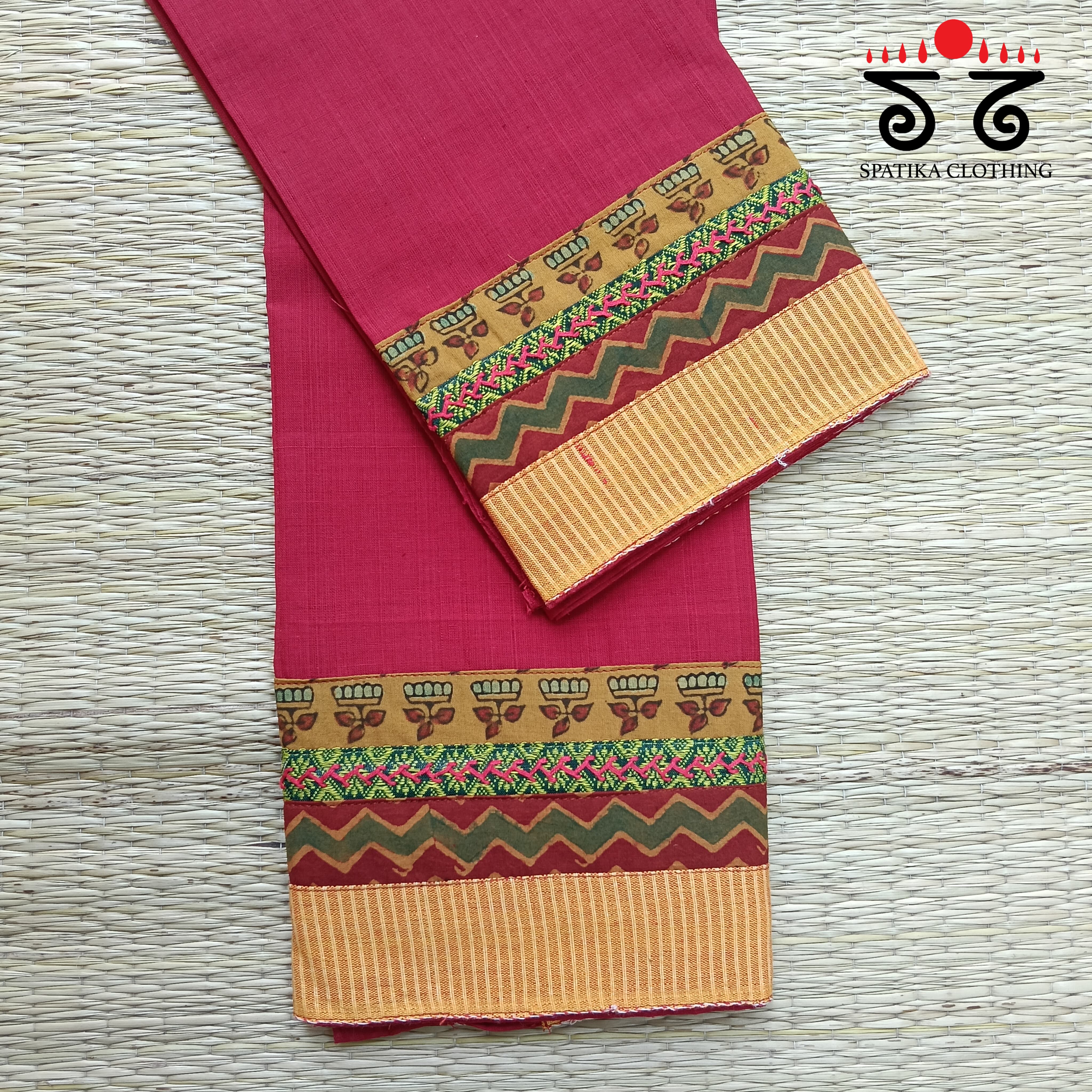 Hand Embroidered Blouse Fabric