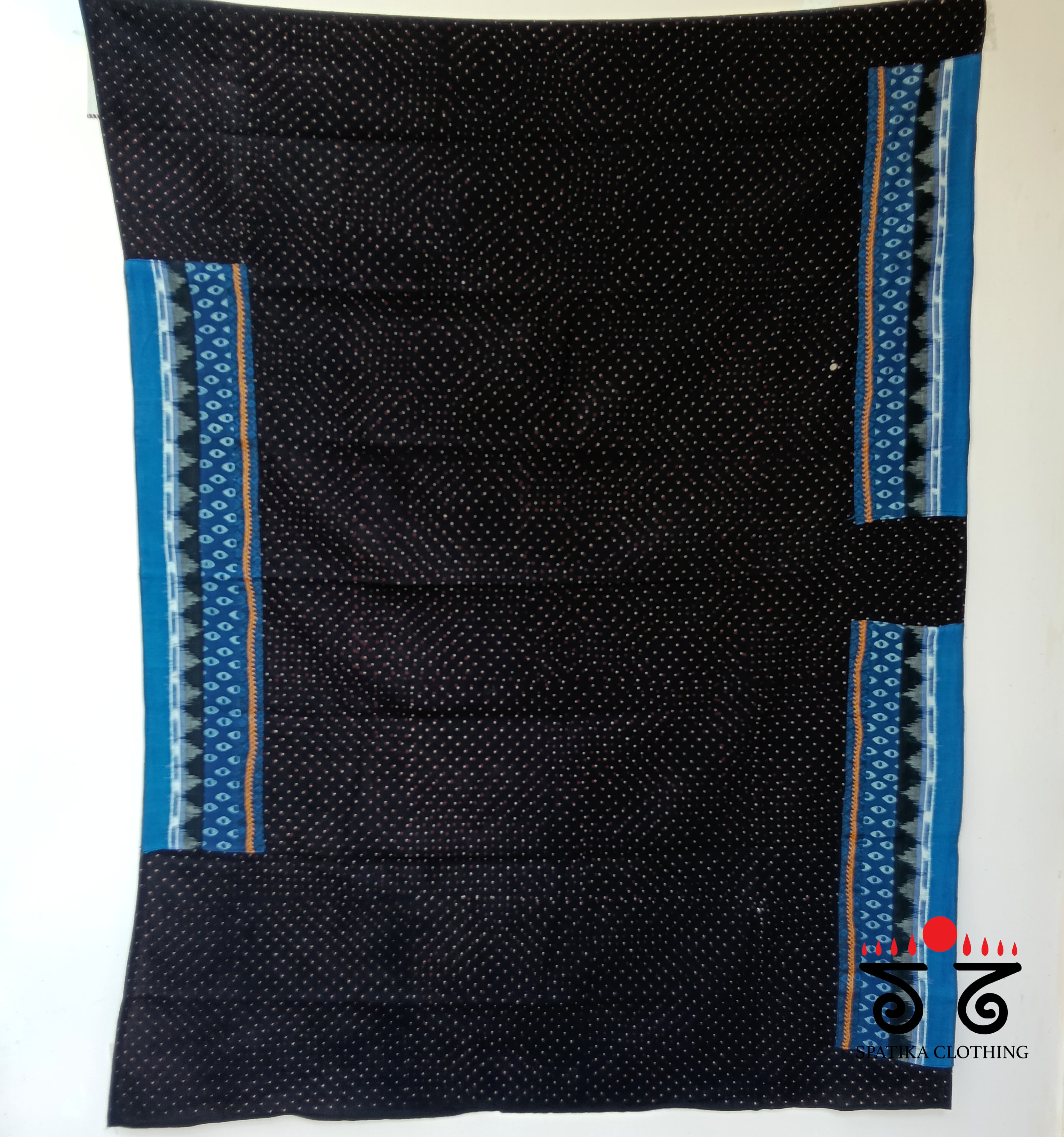 Ajrakh Hand Embroidered Blouse Fabric