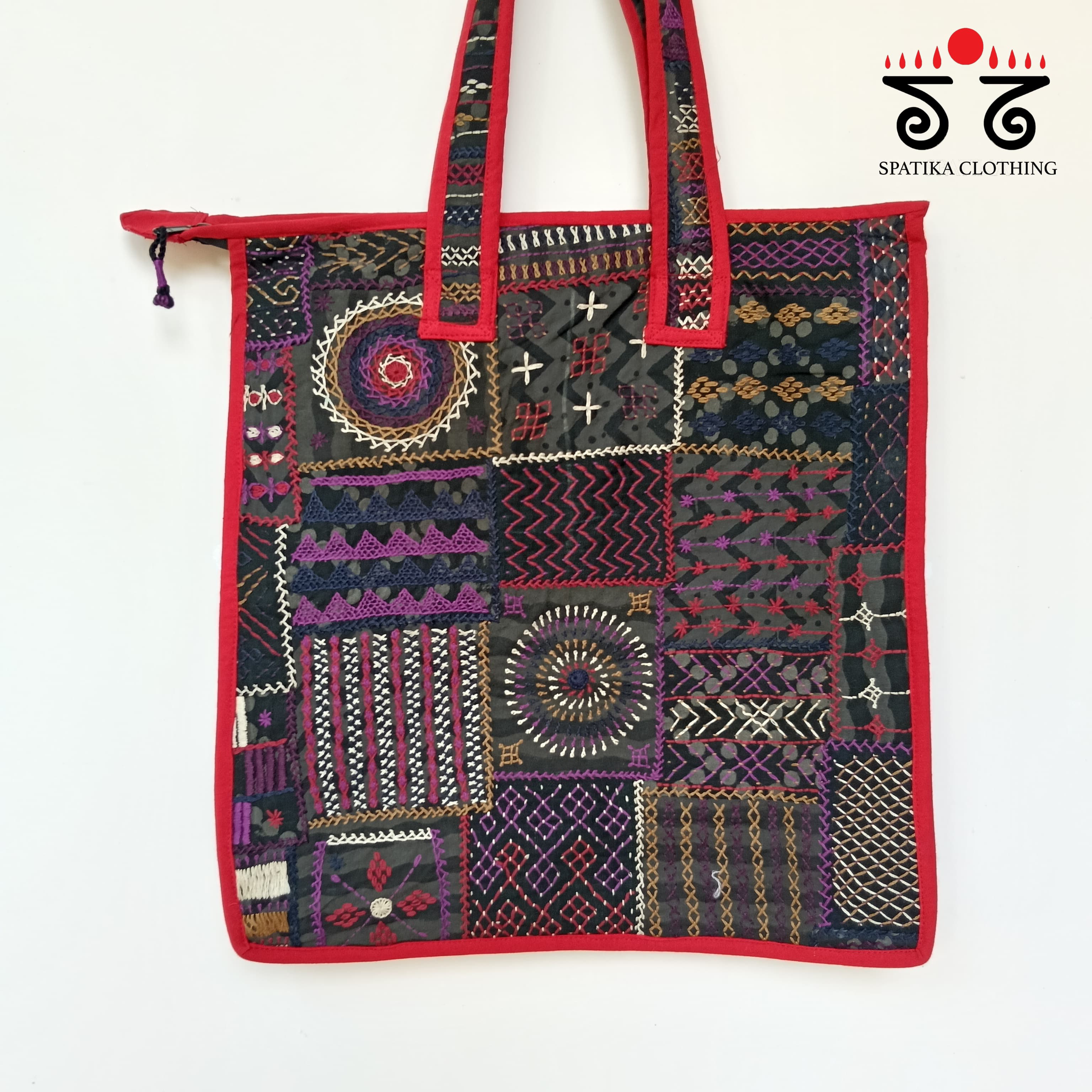 Hand Embroidered Hand Bag