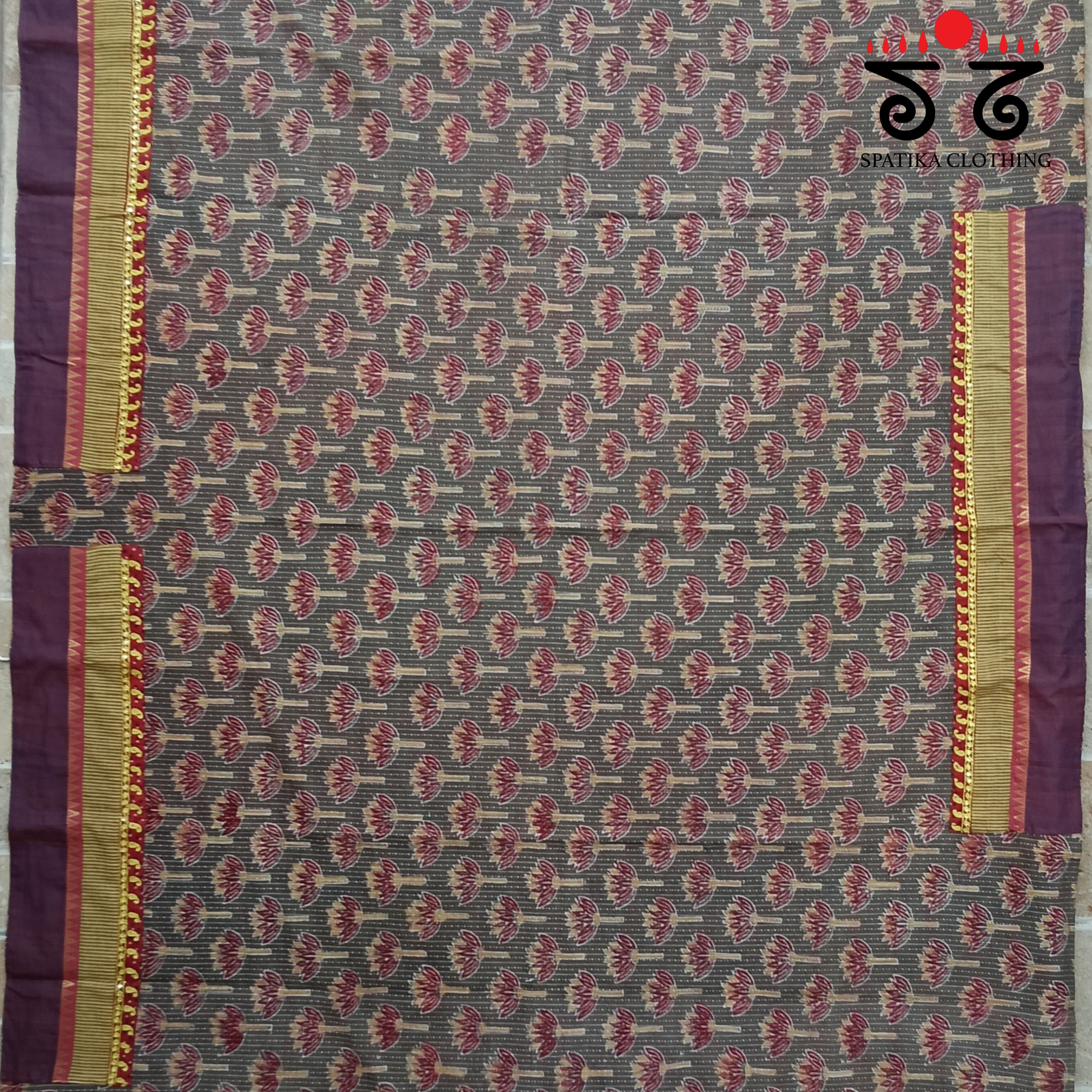 Hand-embroidered Blouse Fabric