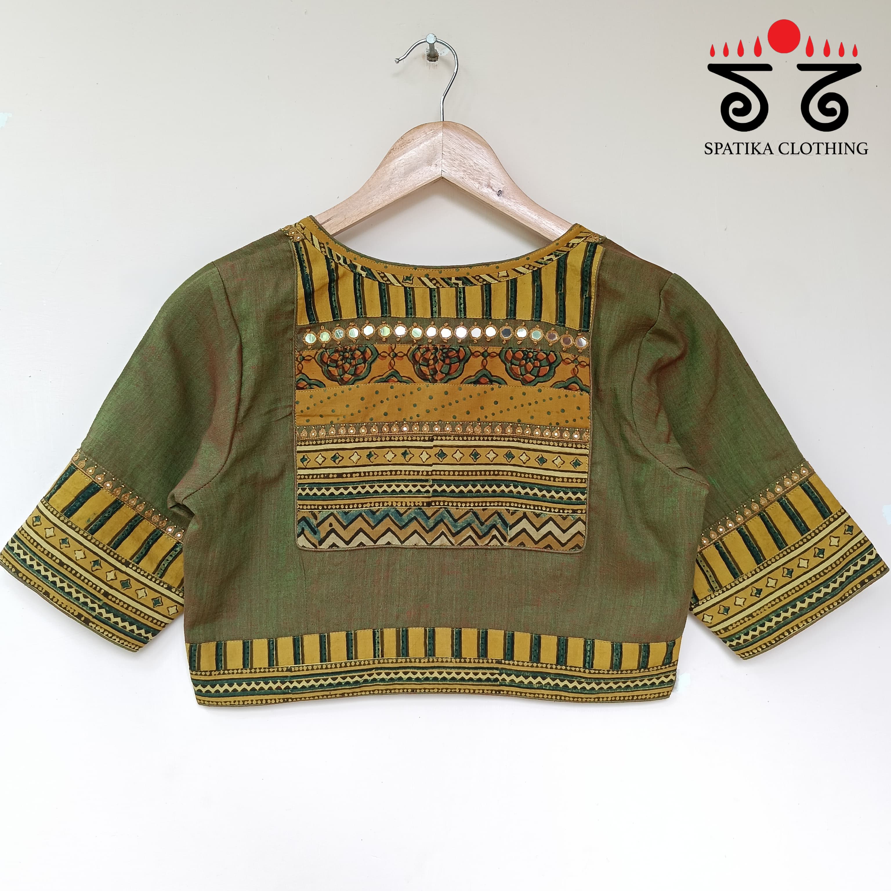 The Ajrakh Patchwork Blouse