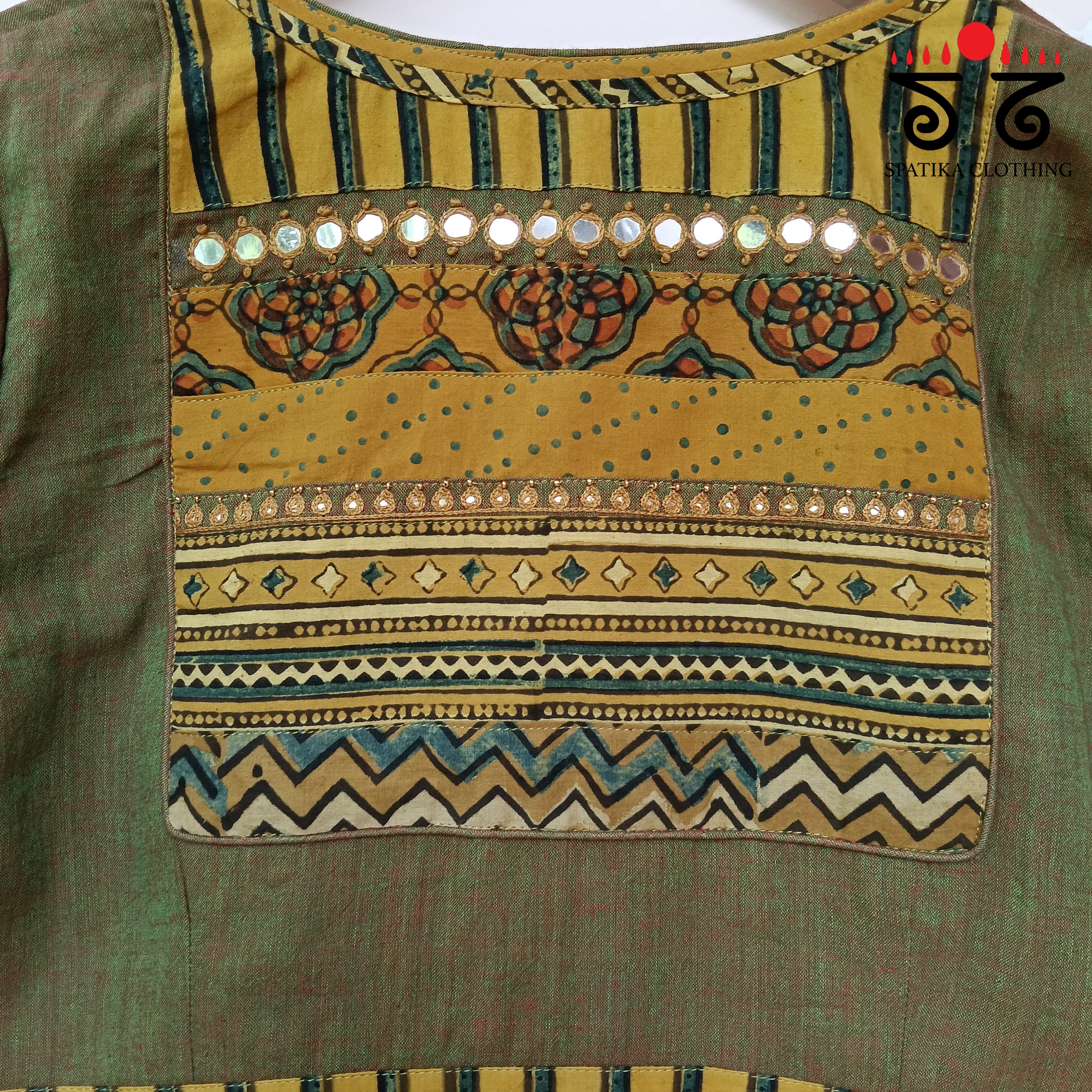 The Ajrakh Patchwork Blouse