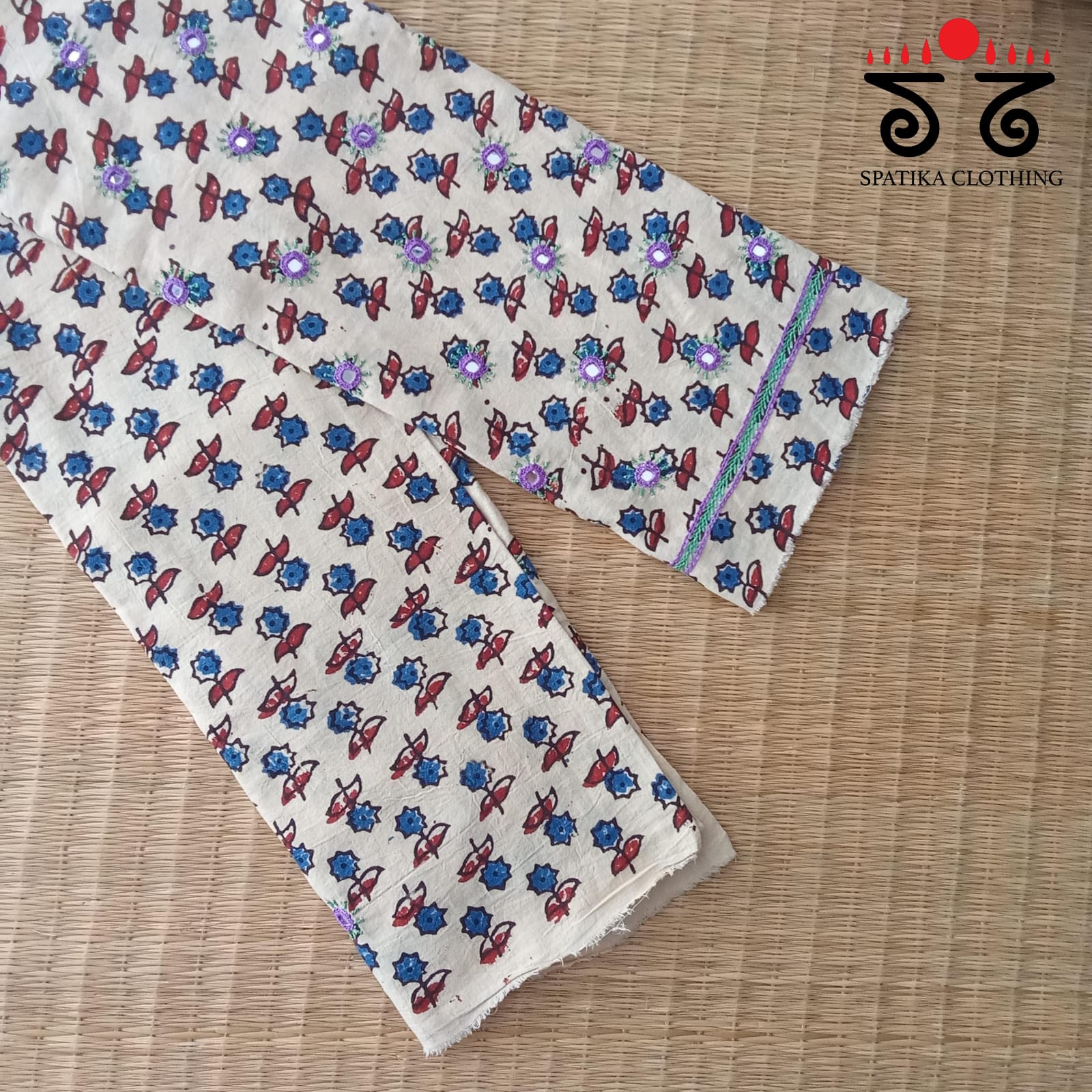 Banjara Hand Embroidered Blouse Fabric