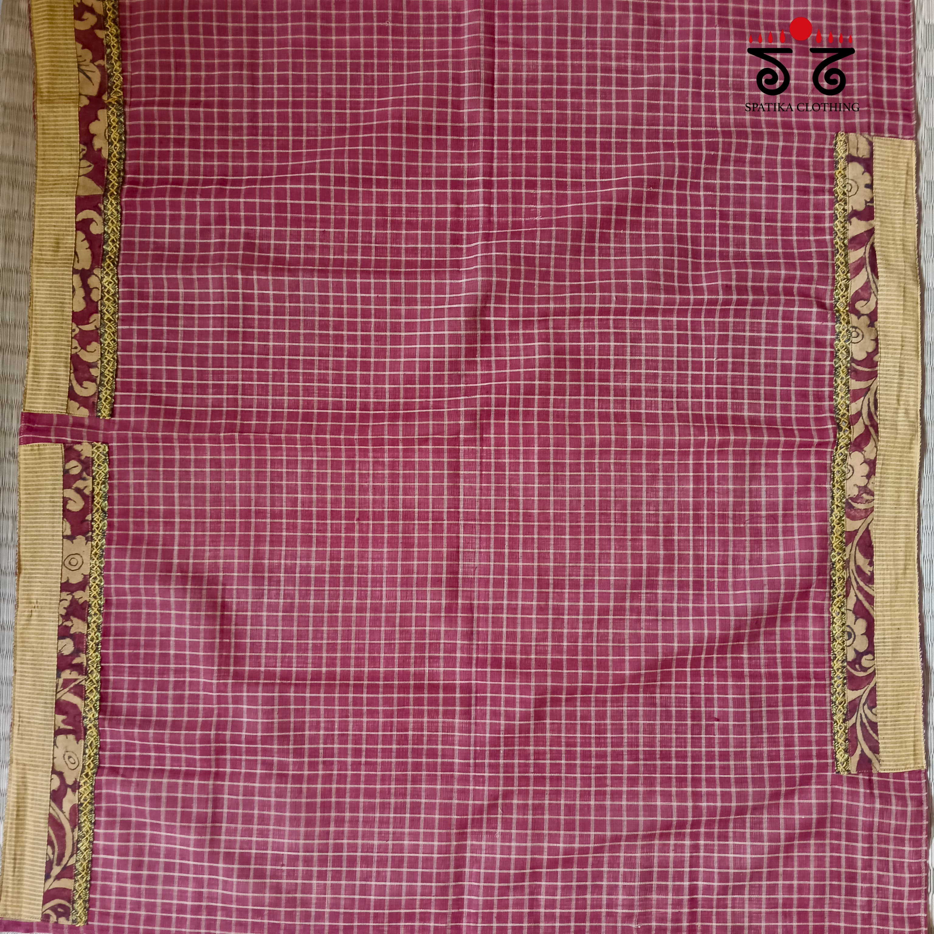 Kalamkari hand embroidered Blouse Fabric