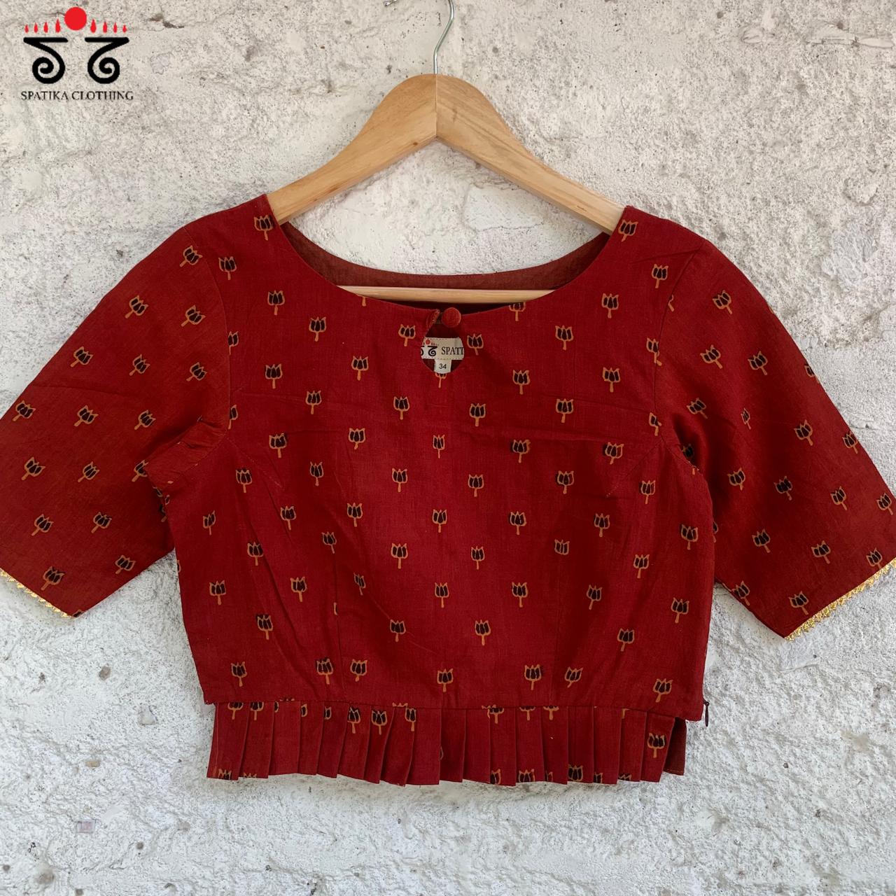 Pen Kalamkari Croptop