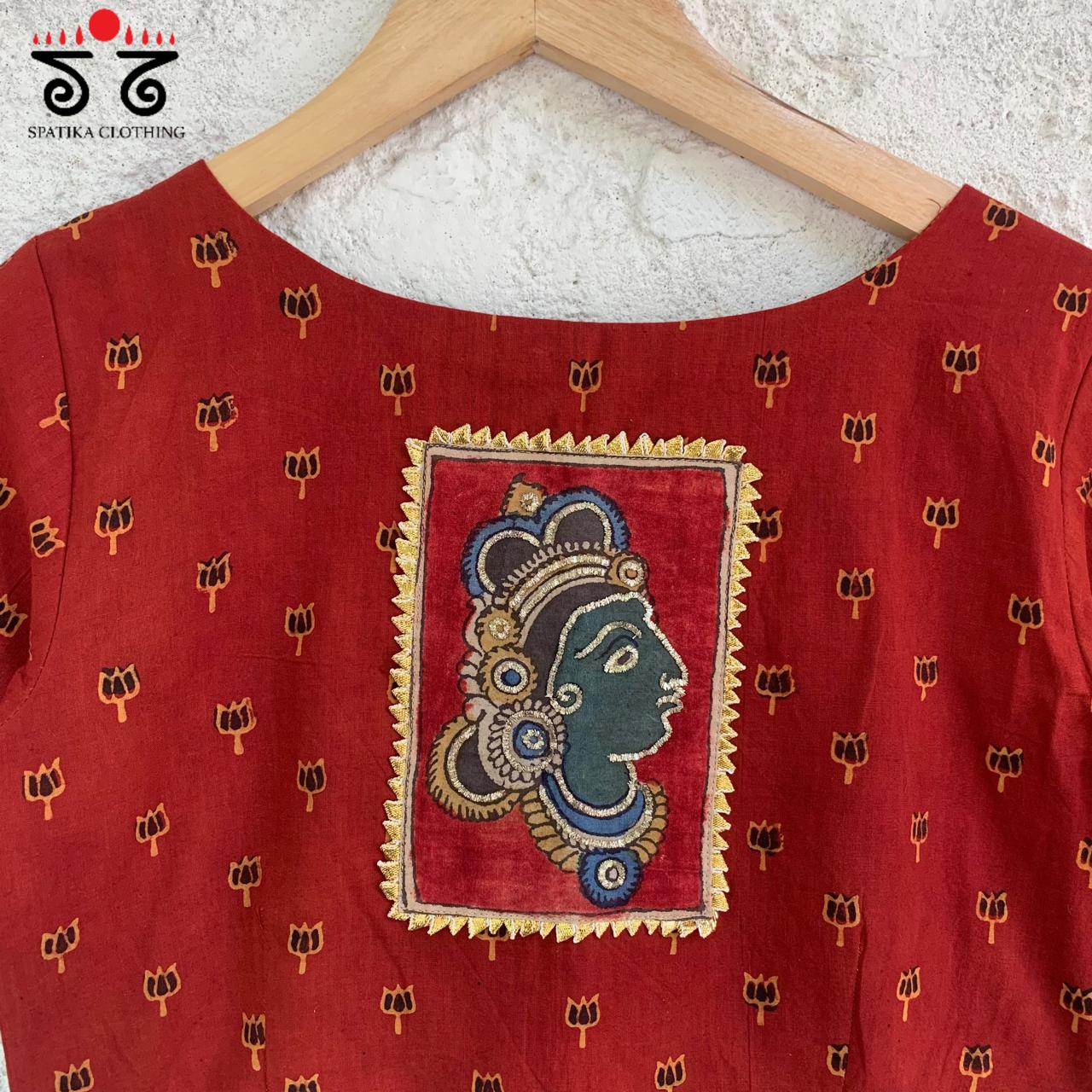 Pen Kalamkari Croptop