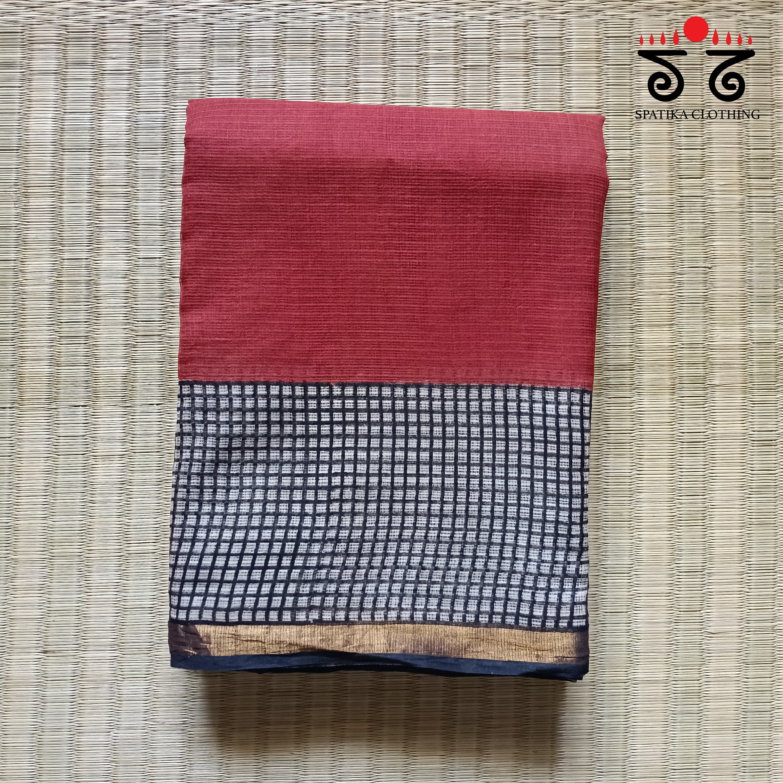 Kota Cotton Saree with Zari Border