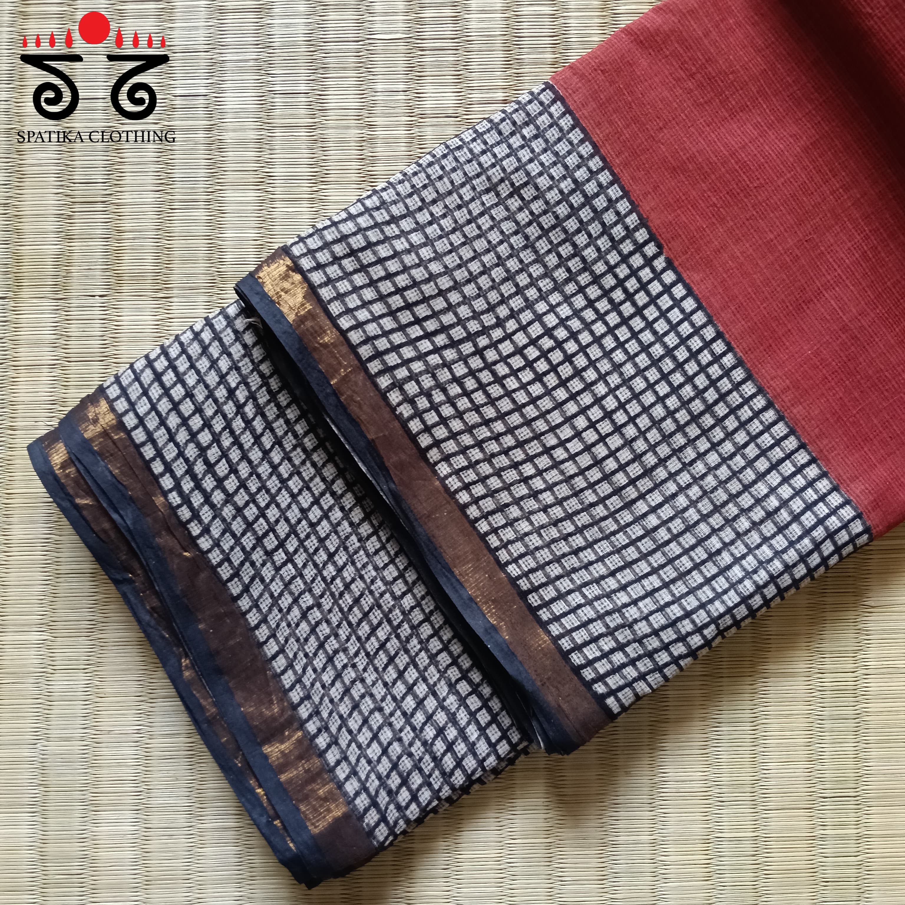 Kota Cotton Saree with Zari Border