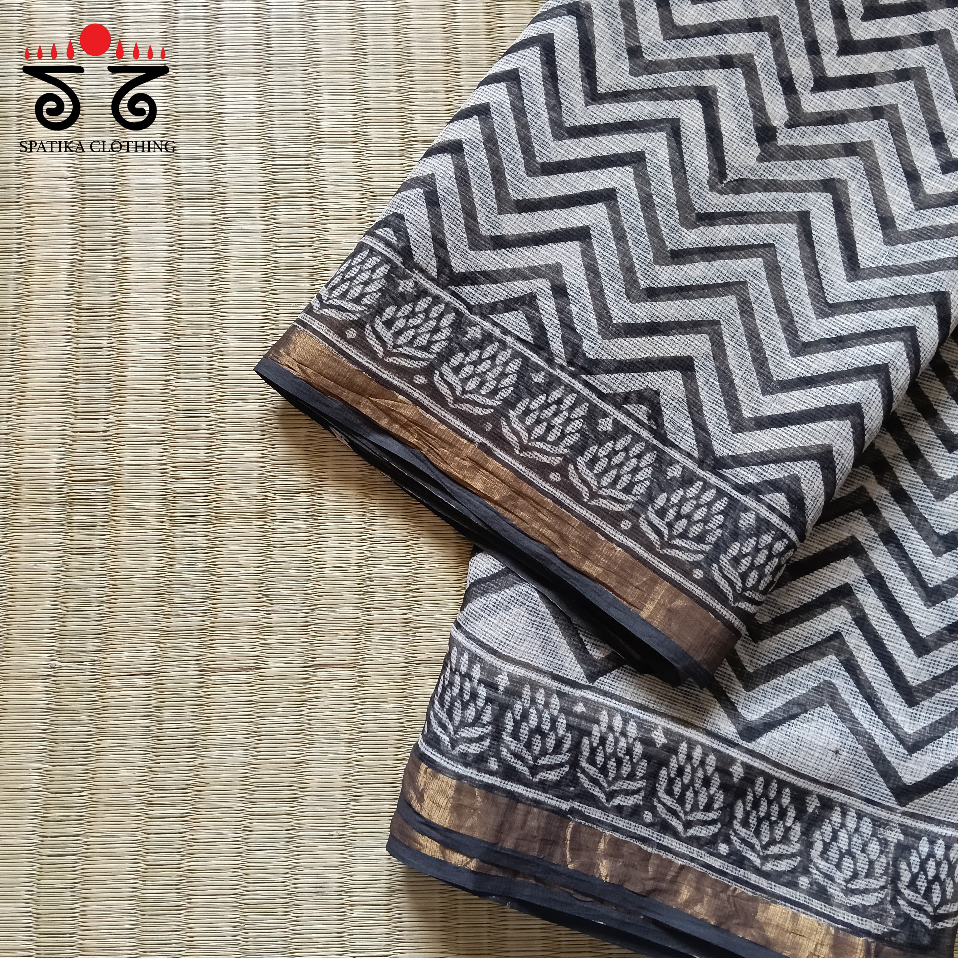 Kota Cotton Saree with Zari Border