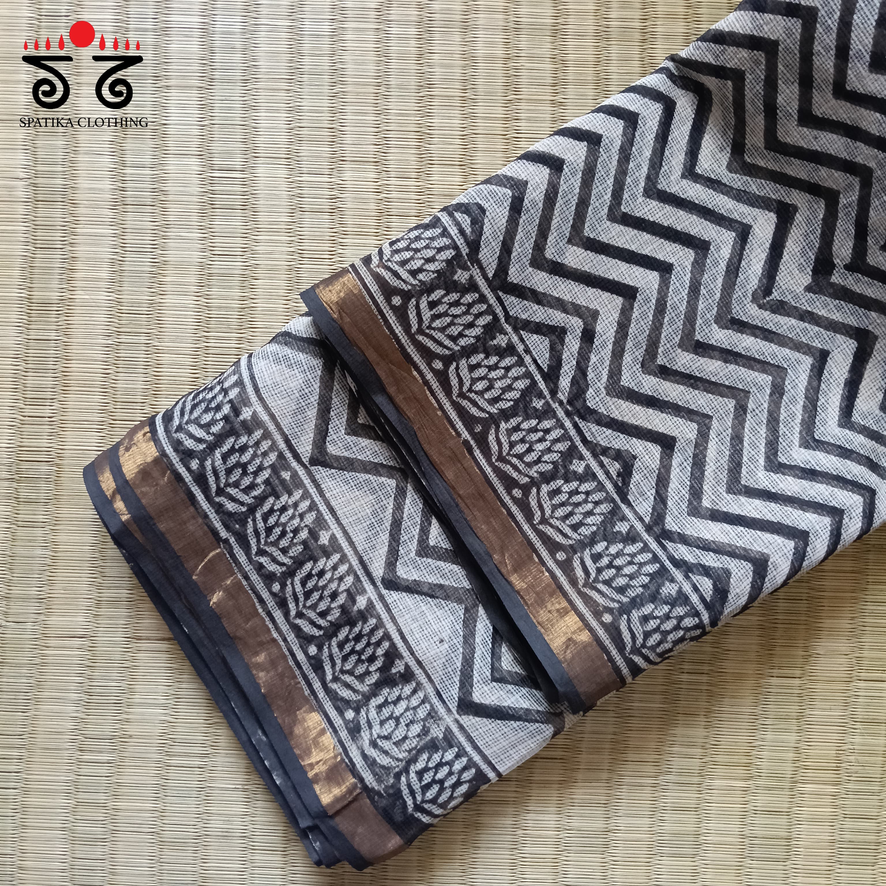 Kota Cotton Saree with Zari Border