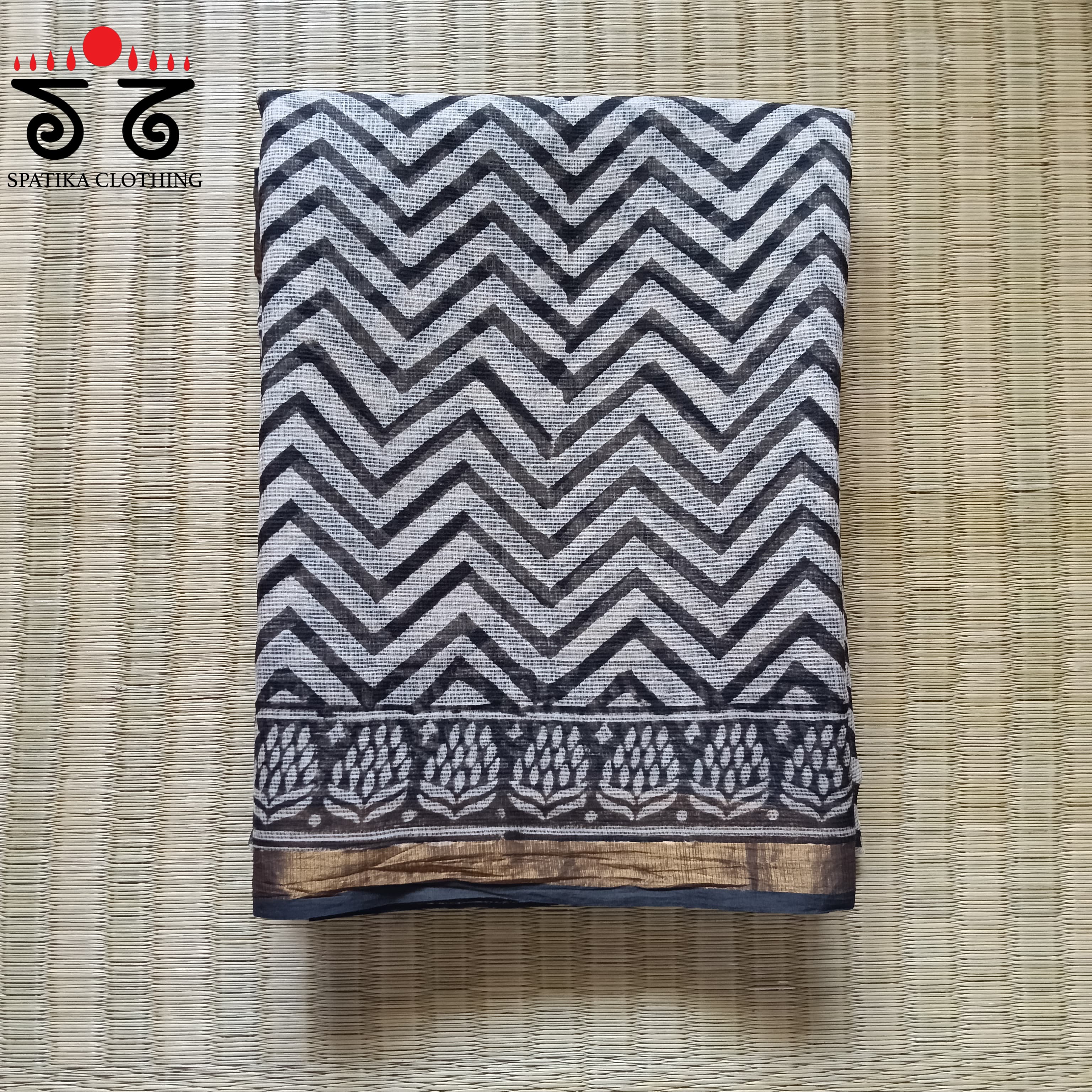 Kota Cotton Saree with Zari Border