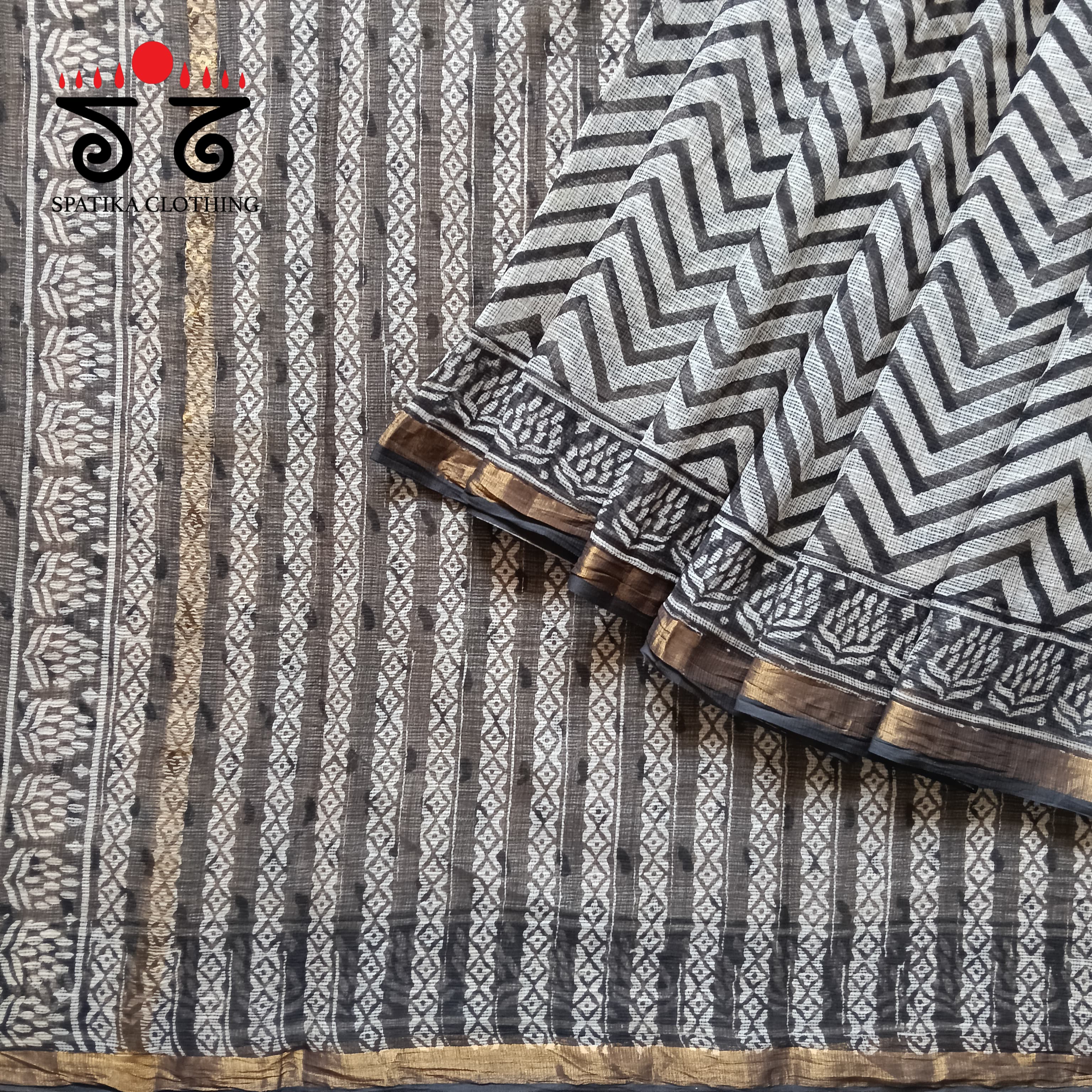 Kota Cotton Saree with Zari Border