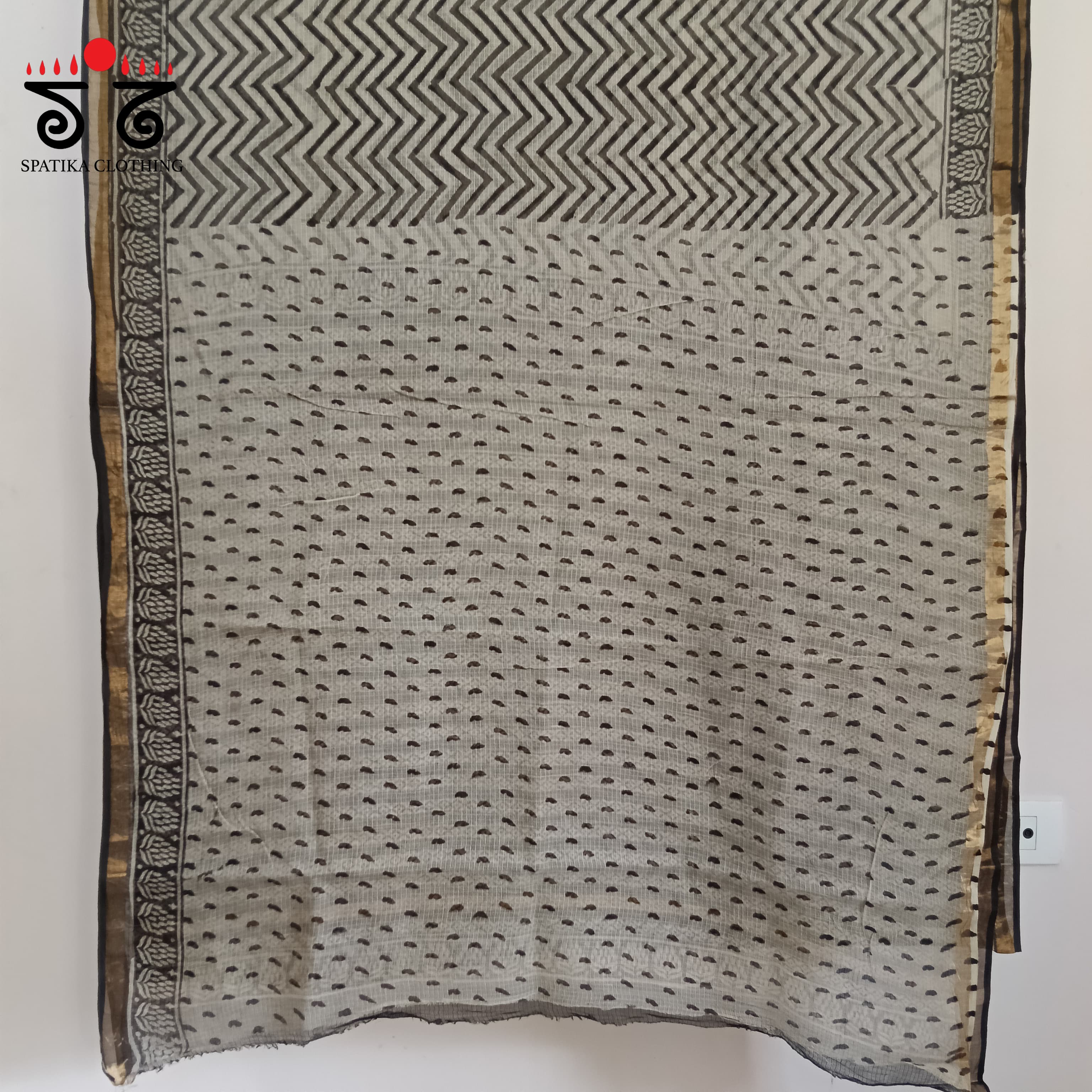 Kota Cotton Saree with Zari Border
