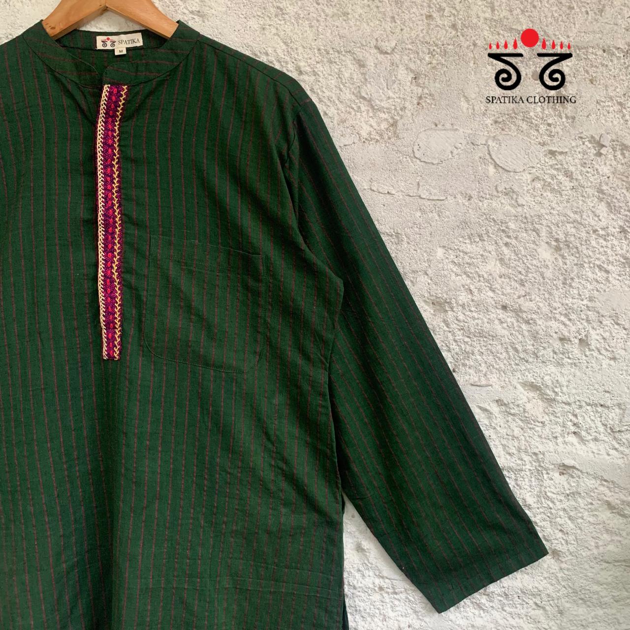 Men's Handwoven Cotton Kurta