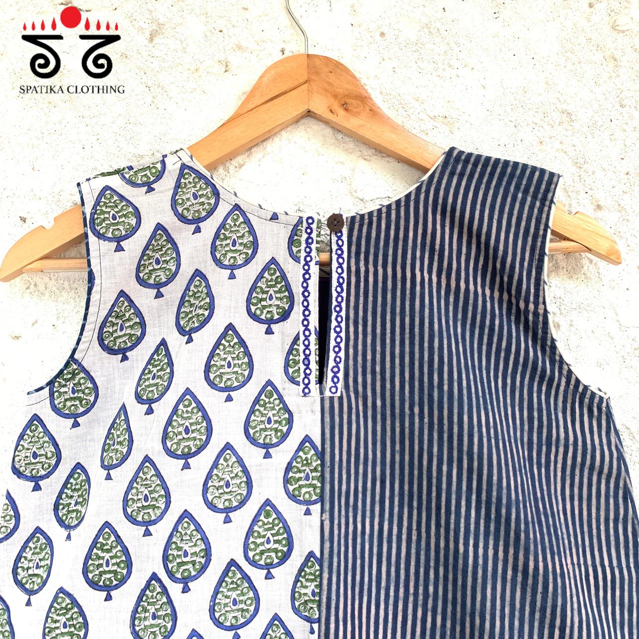 Ajrakh Hand-embroidered Womens Top