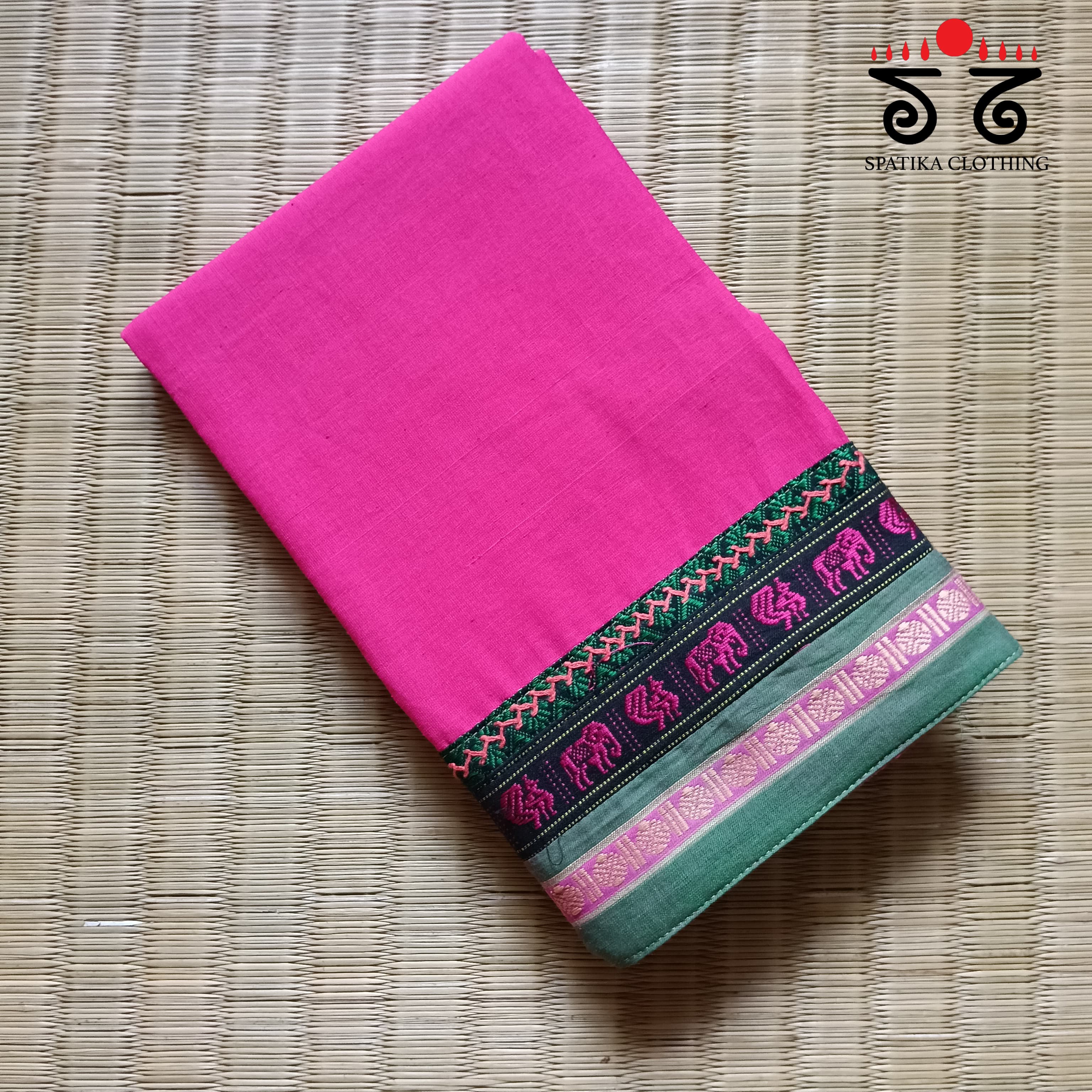 Handcrafted Blouse Fabric - Pink