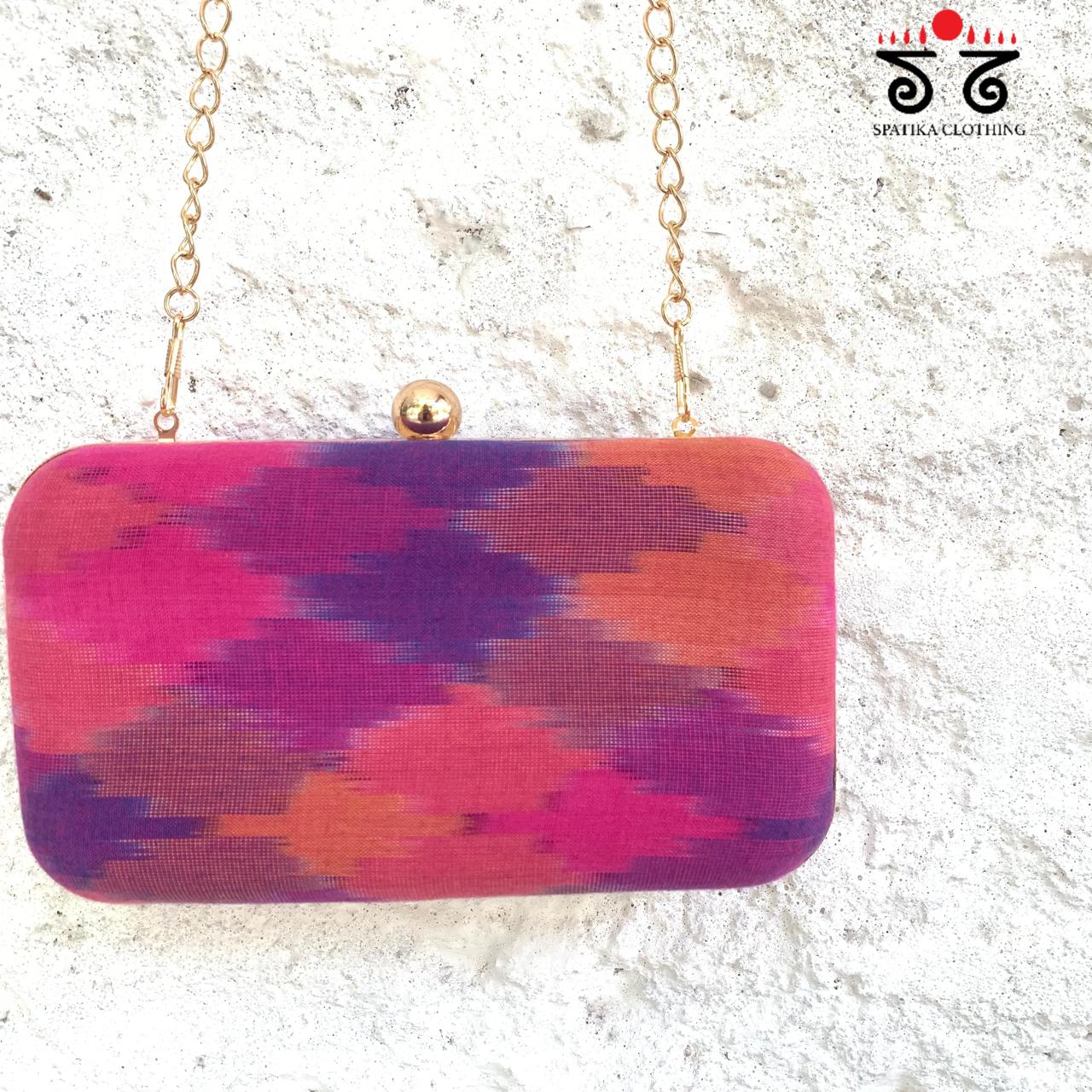 Box Clutch -  Ikat