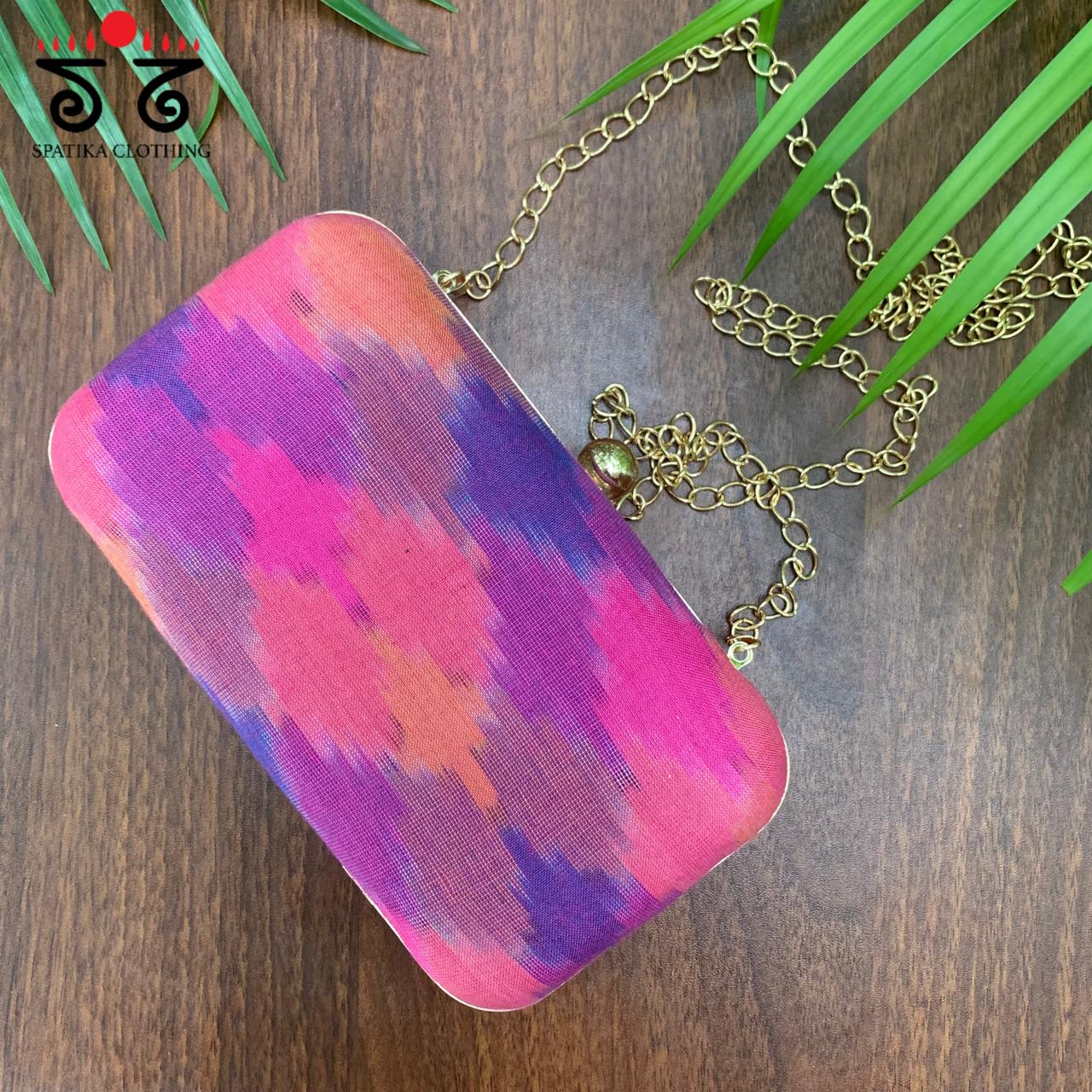 Box Clutch -  Ikat
