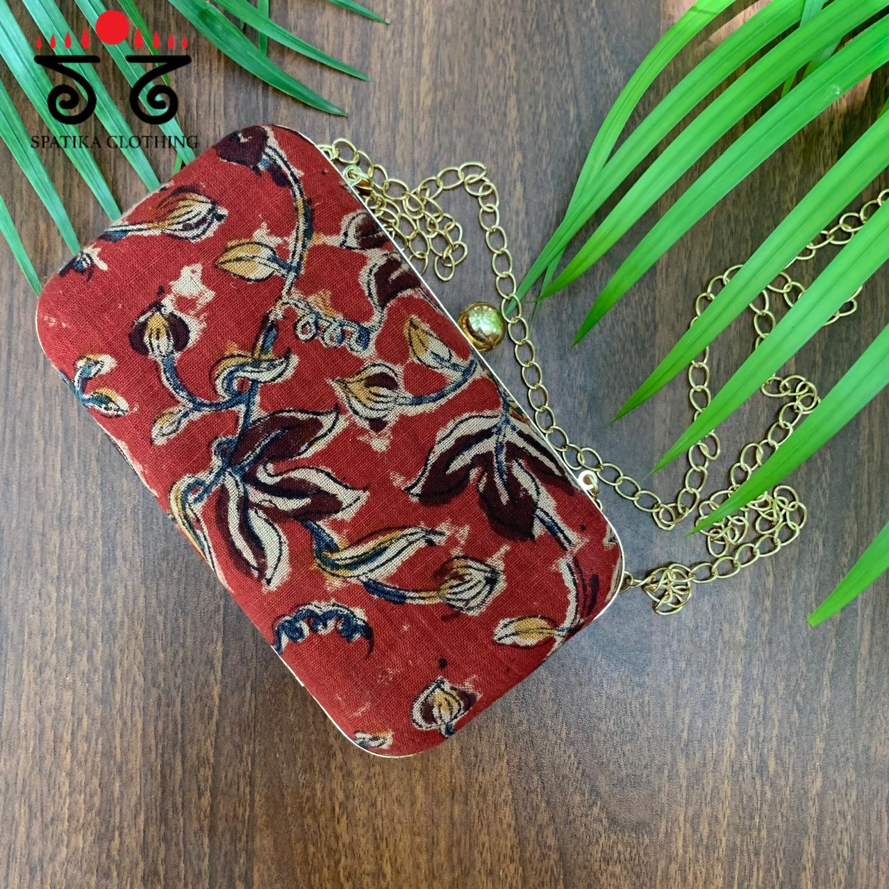 Box Clutch - Kalamkari