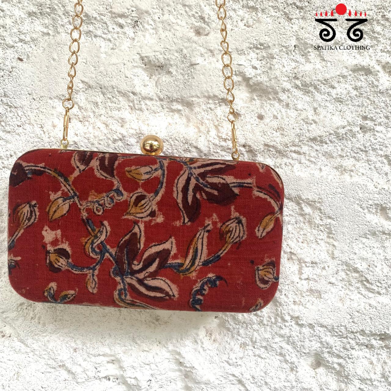 Box Clutch - Kalamkari