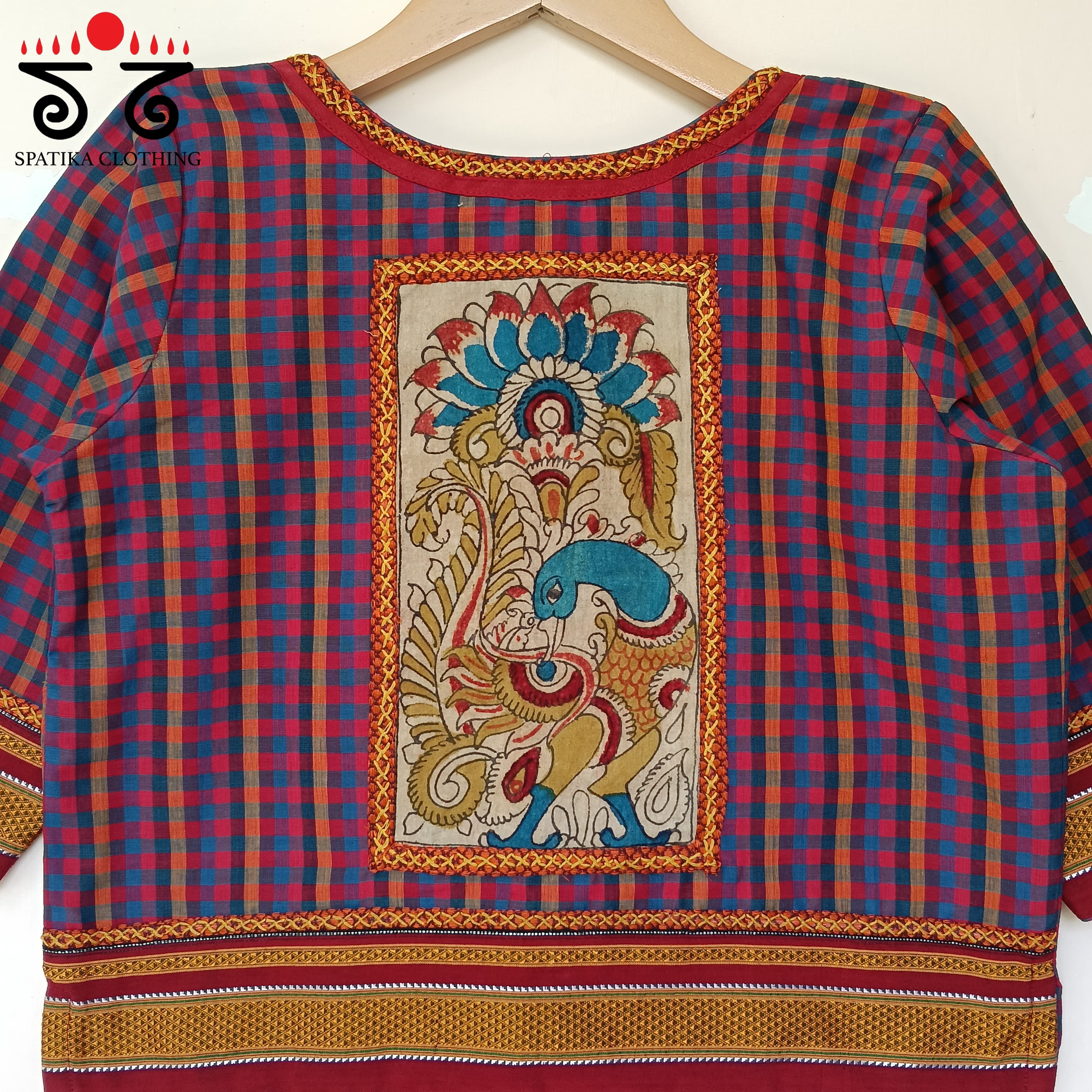 The Peacock Kalamkari Croptop